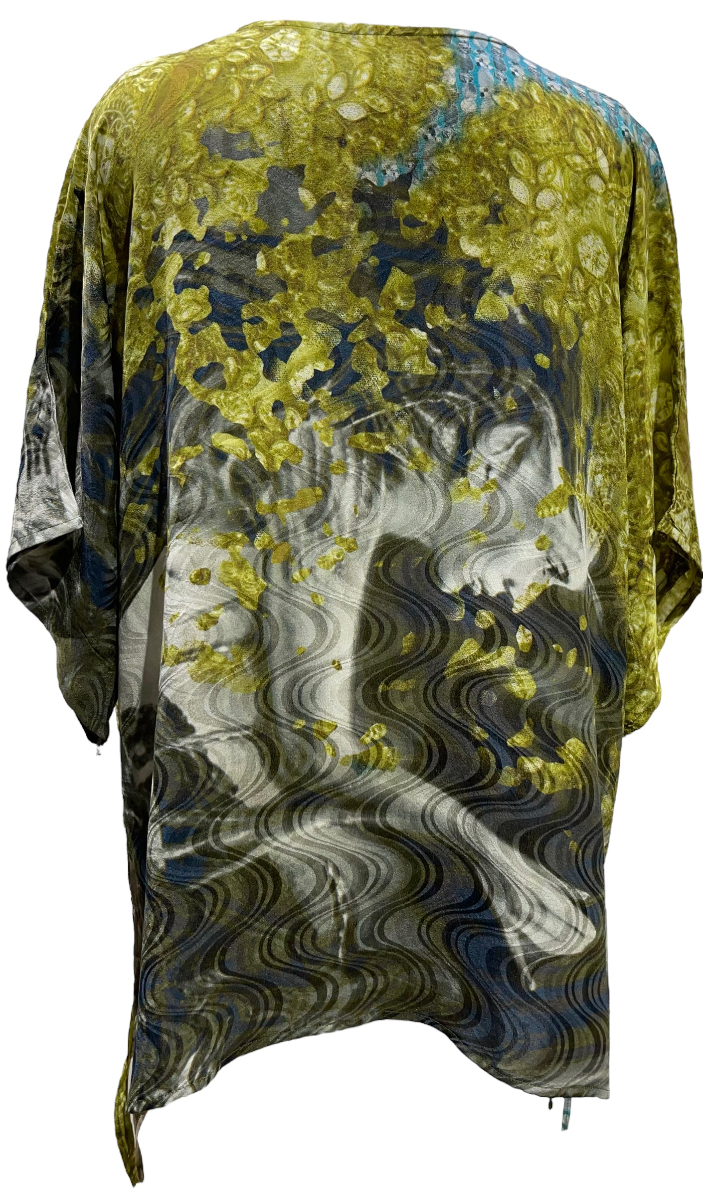 PRC5618 Avatar Pure Silk Long Tunic with Side Ties