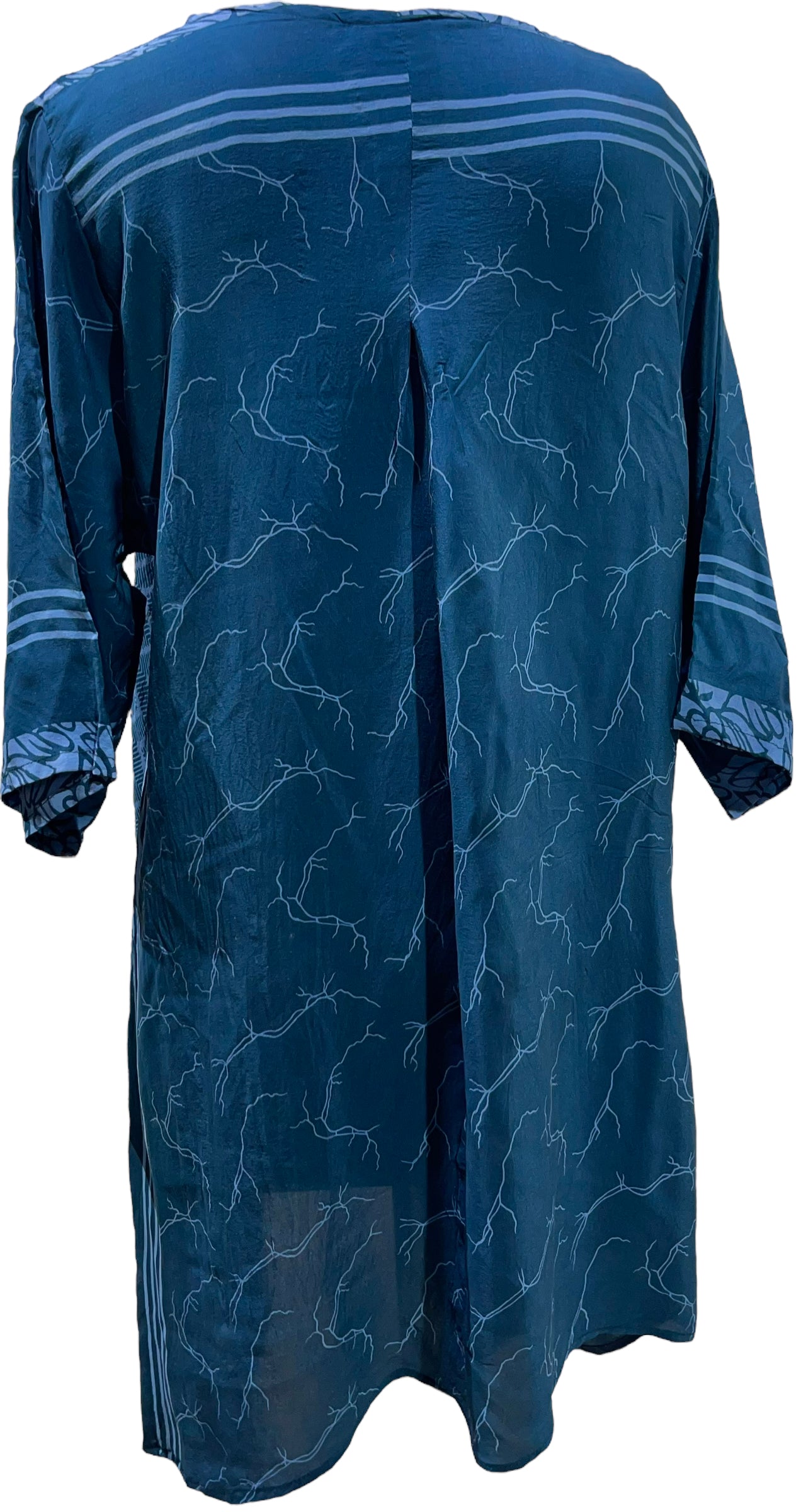 PRC5764 Wabi Sabi Pure Silk Self Pocket Tunic Dress