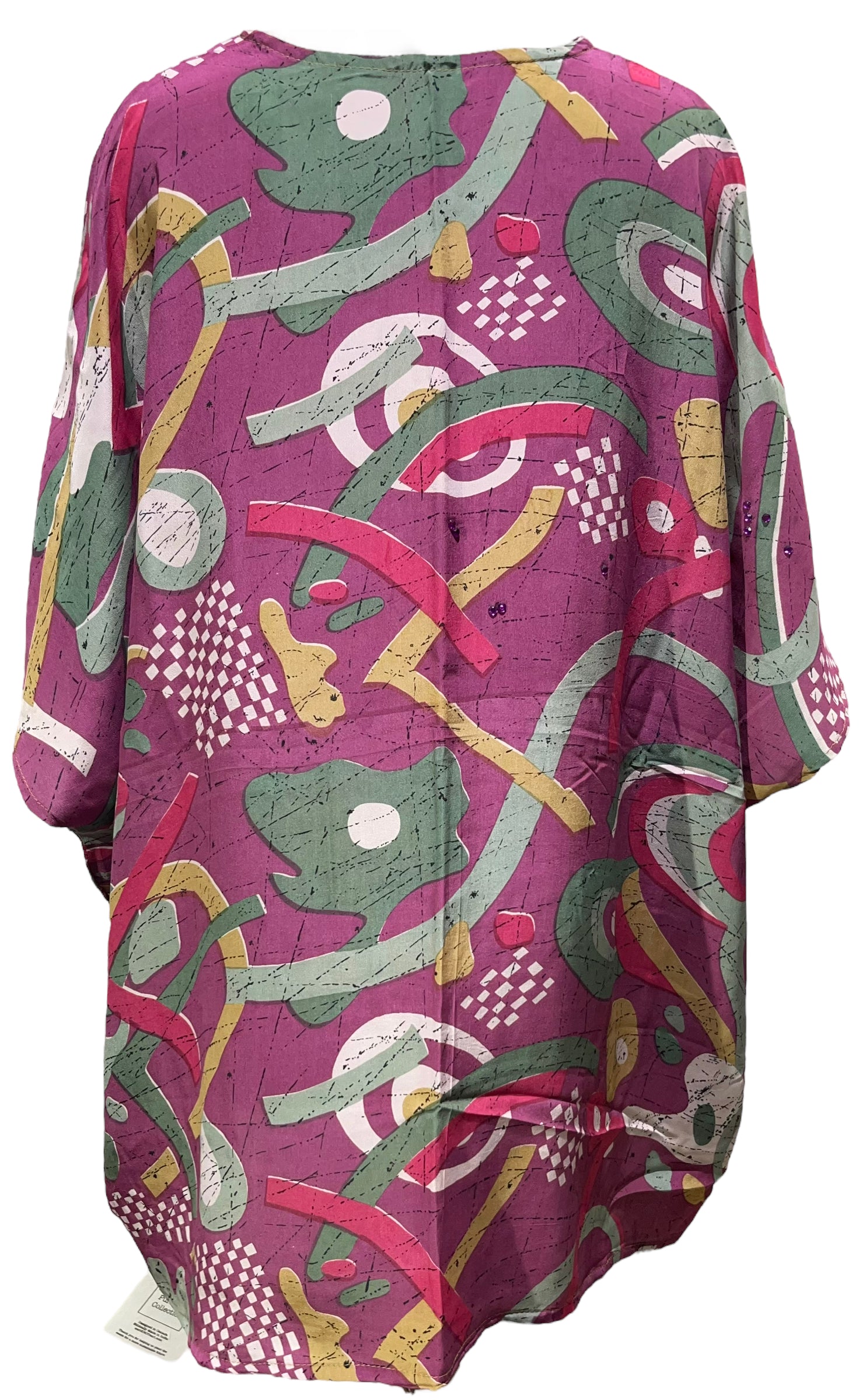 PRC5018 Avatar Pure Silk Short Kaftan Tunic