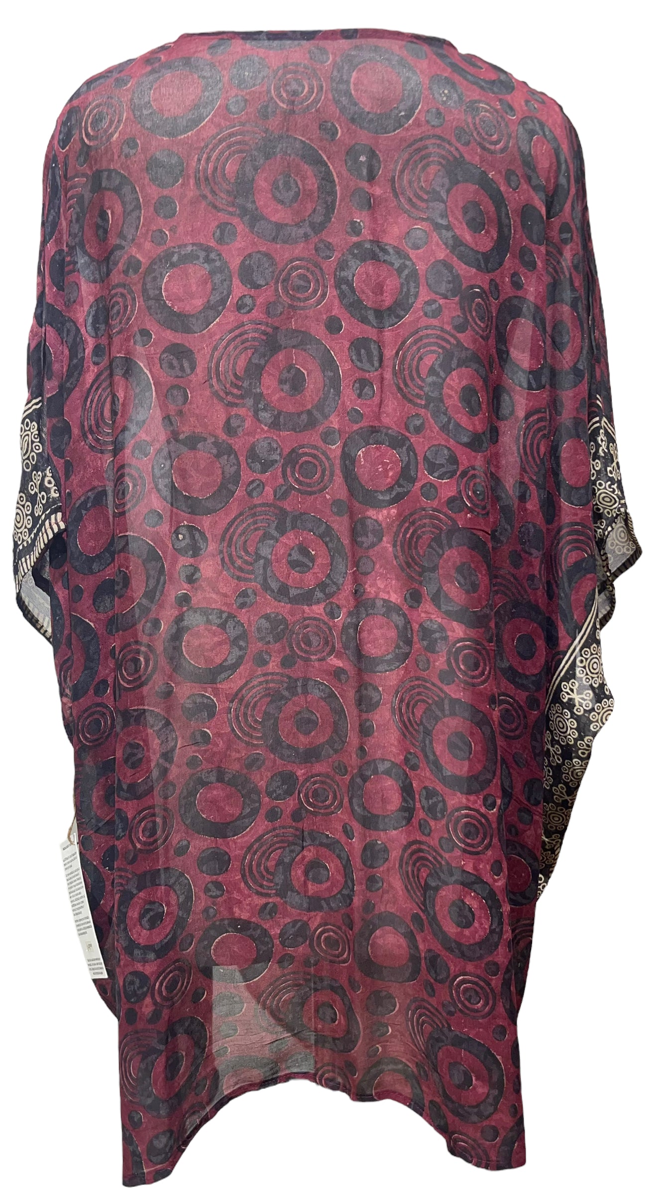 PRG4700 Sheer Avatar Pure Silk Short Kaftan Tunic