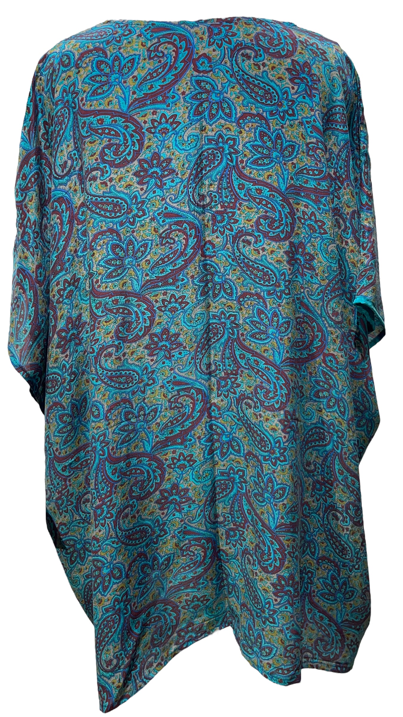 PRC4481 Avatar Pure Silk Short Kaftan Tunic
