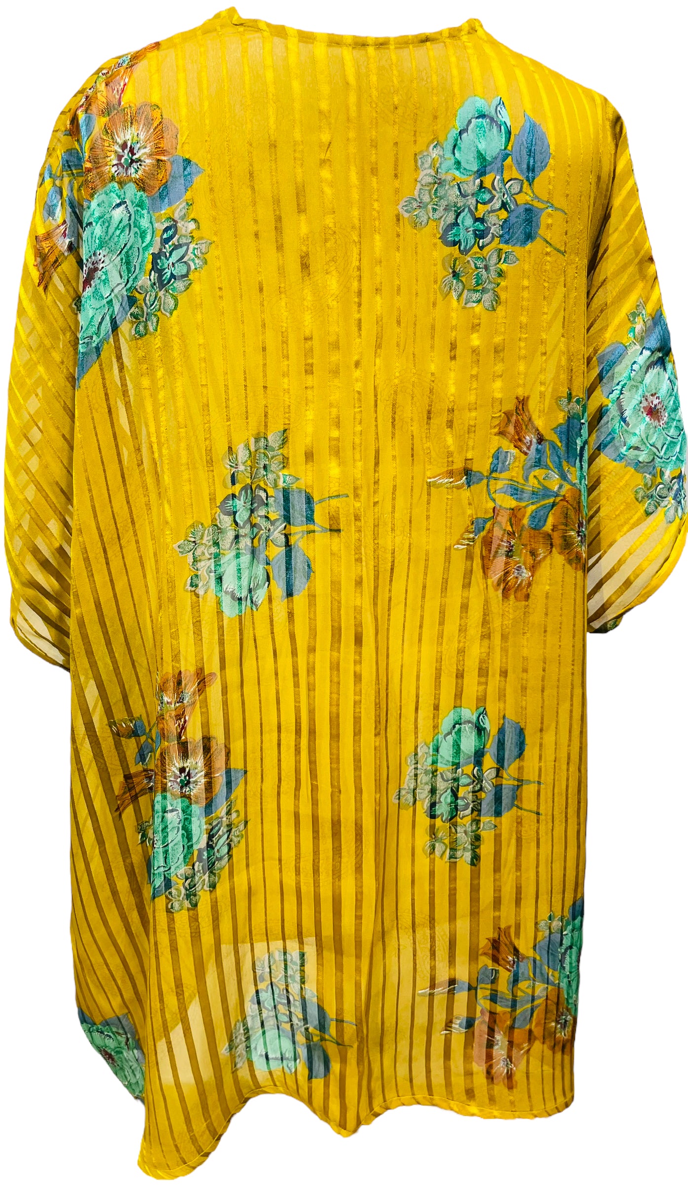 PRG3174 Sheer Avatar Pure Silk Short Kaftan Tunic
