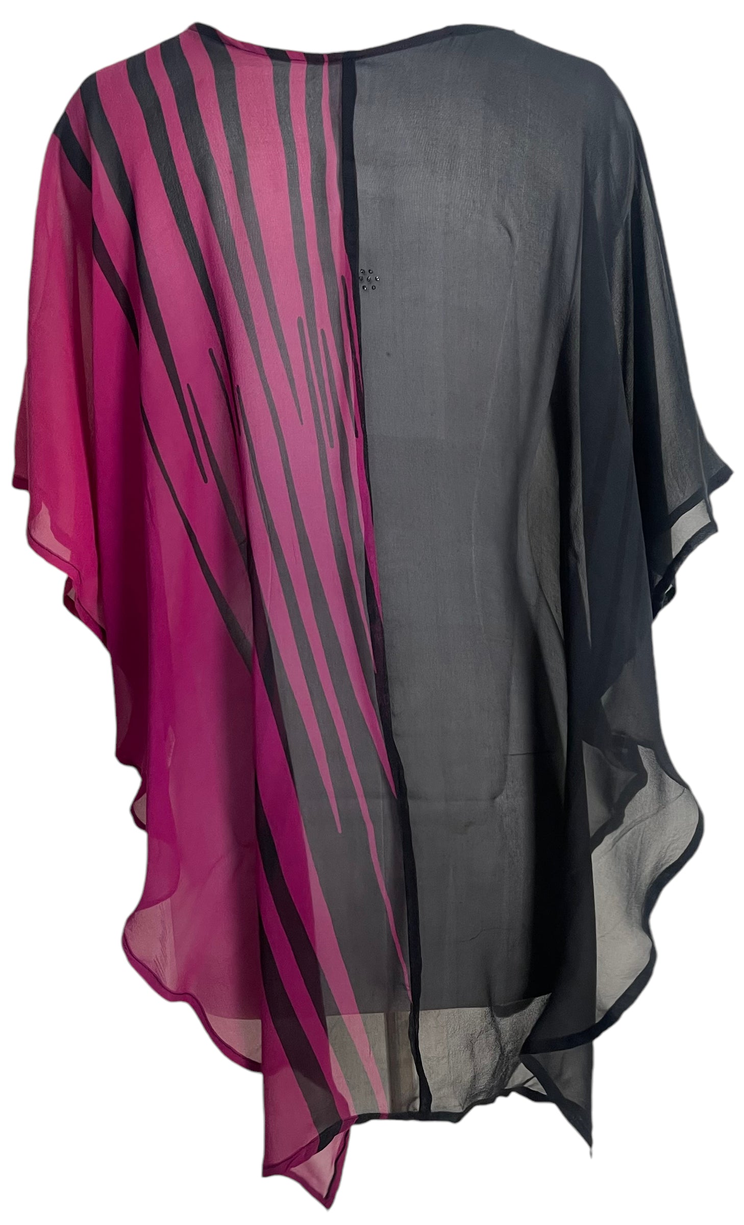 PRG5822 Sheer Wabi Sabi Pure Silk Waterfall Top