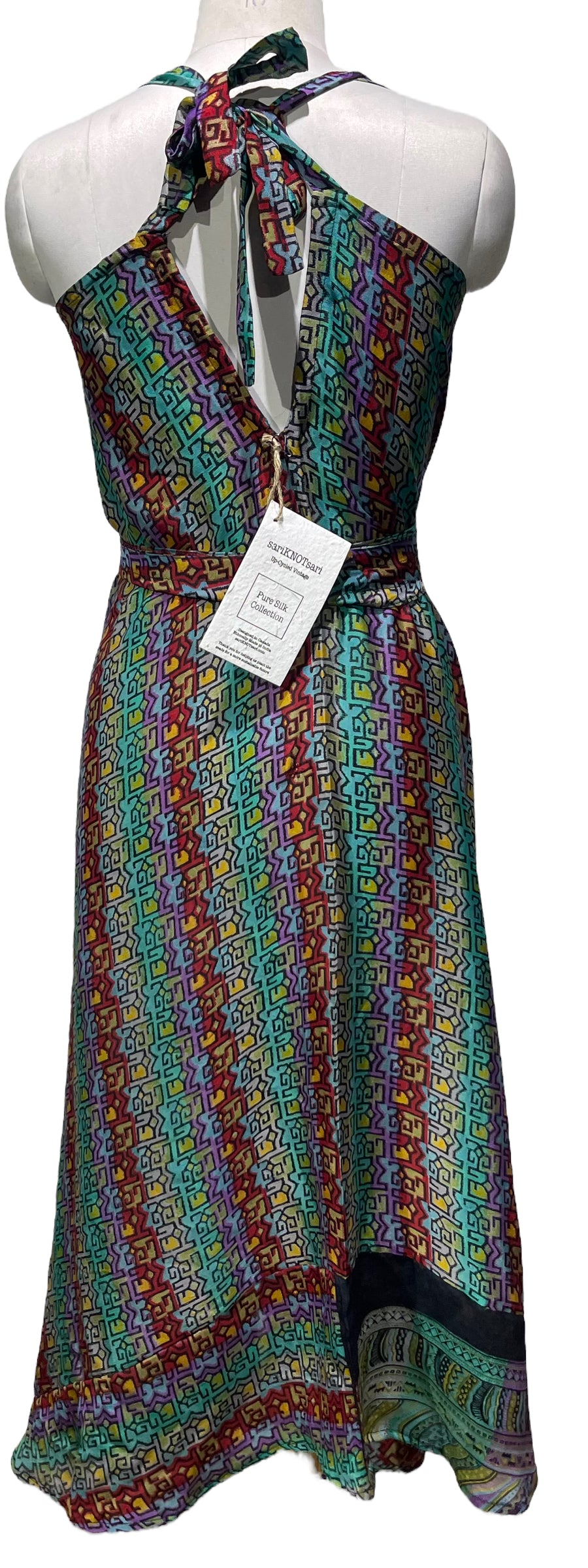 PRC4374 Avatar Pure Silk Maxi Dress with Belt