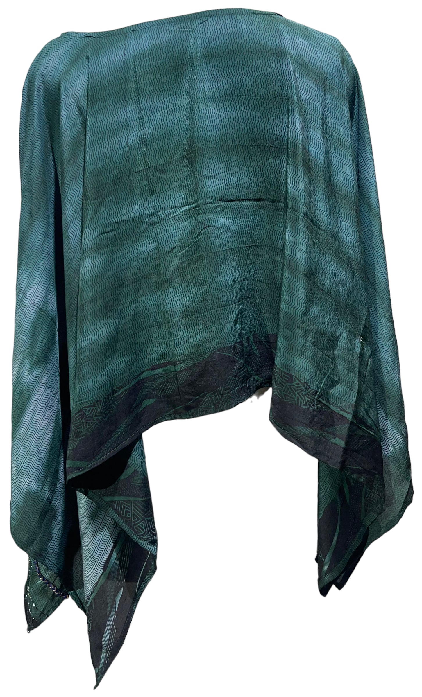 PRC5068 Avatar Pure Silk Capelet Poncho