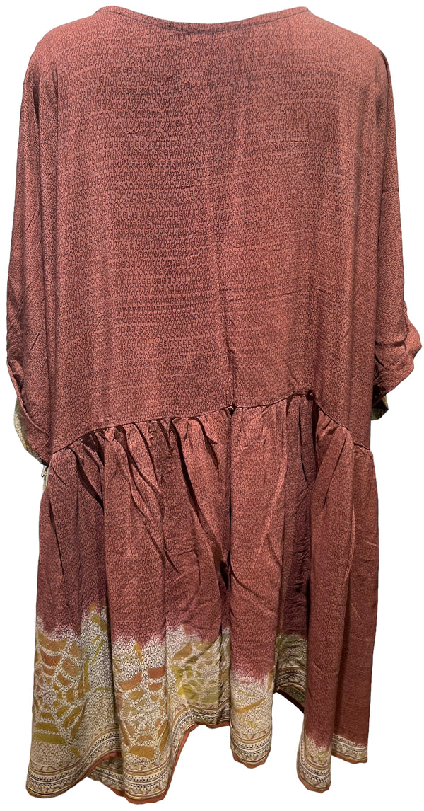 PRC3653 Avatar Pure Silk Boxy Babydoll Dress