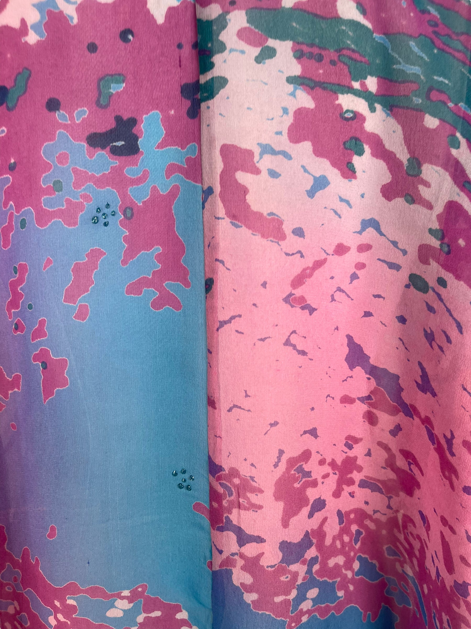 LADY LUCK PRG6509 Sheer Avatar Pure Silk Waterfall Top