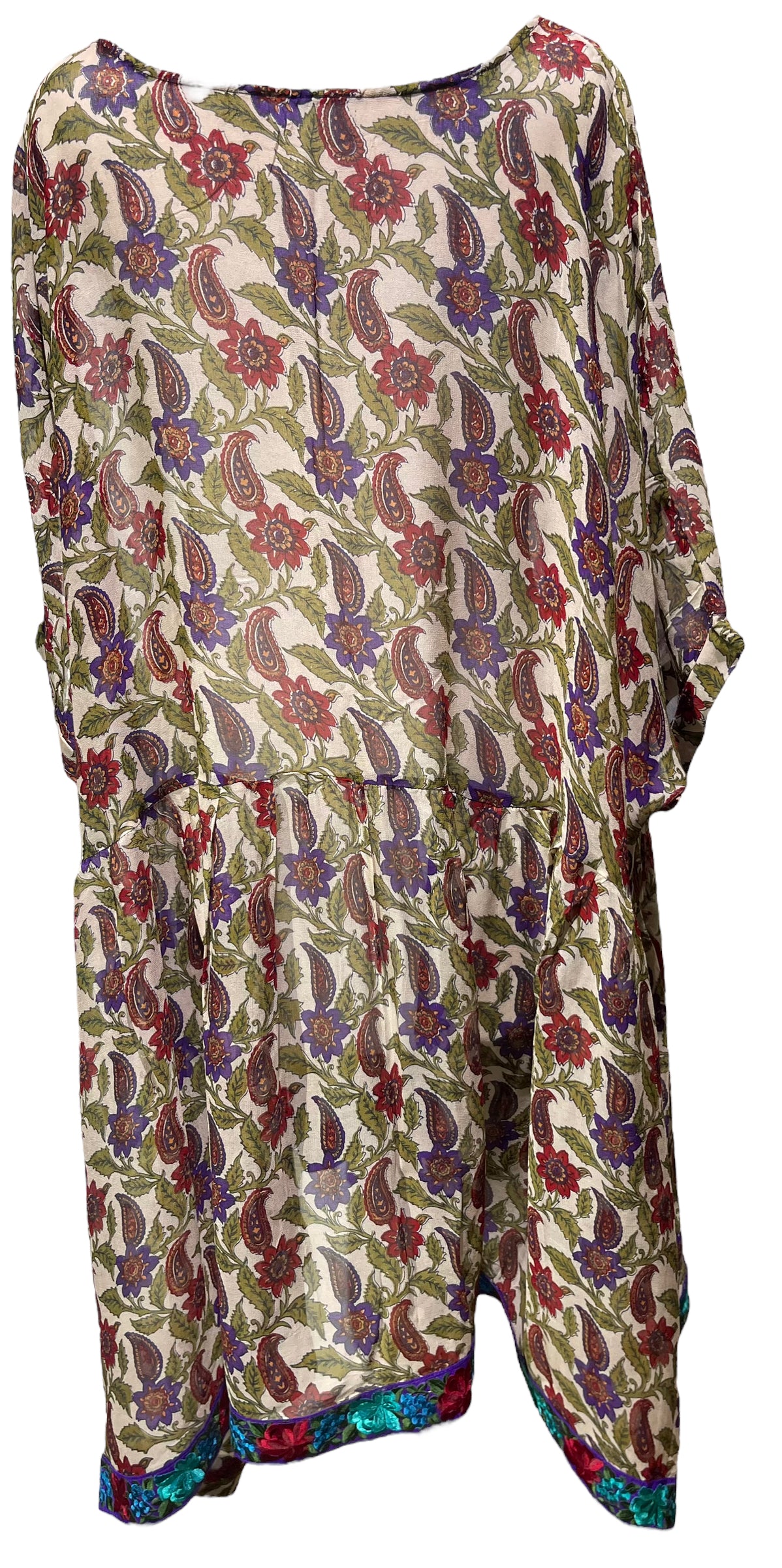 PRG4534 Sheer Avatar Pure Silk Boxy Babydoll Dress
