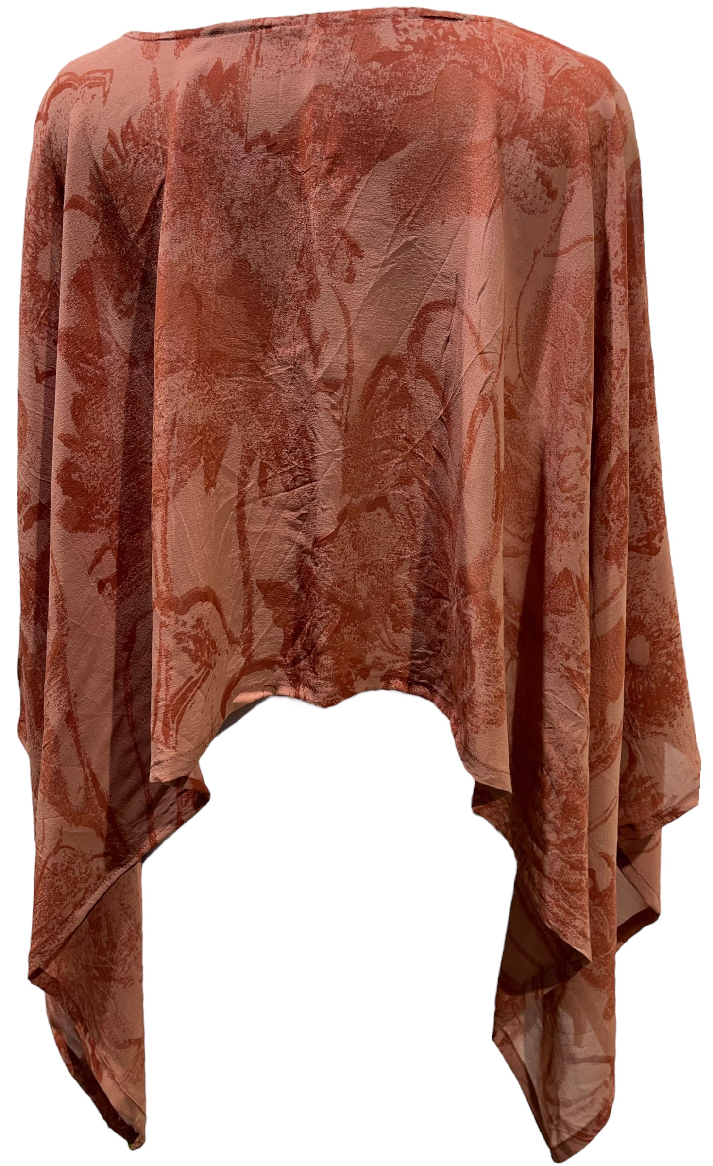 PRG5626 Sheer Avatar Pure Silk Capelet Poncho