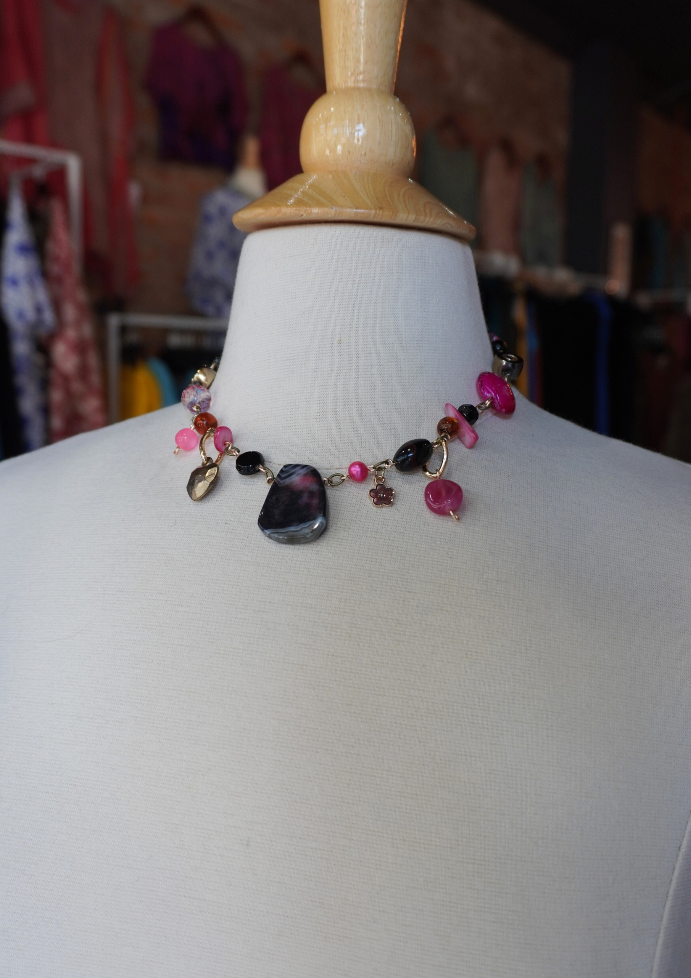 Blush Noir Upcycled Choker