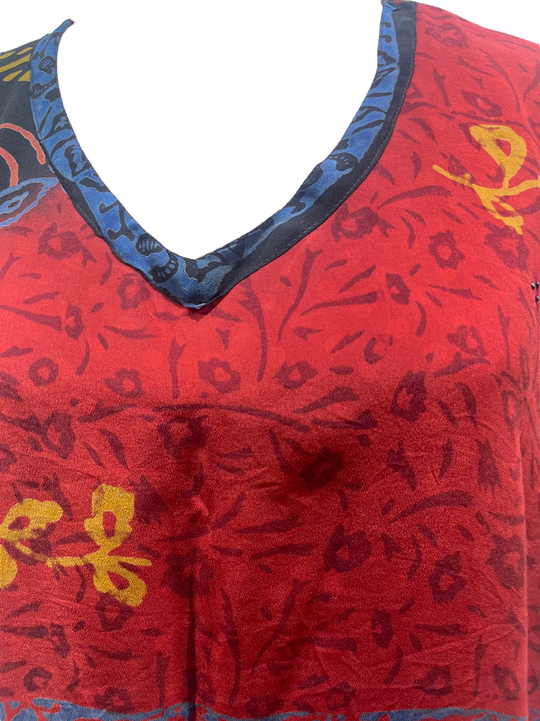 PRC5408 Avatar Pure Silk Short Kaftan Tunic