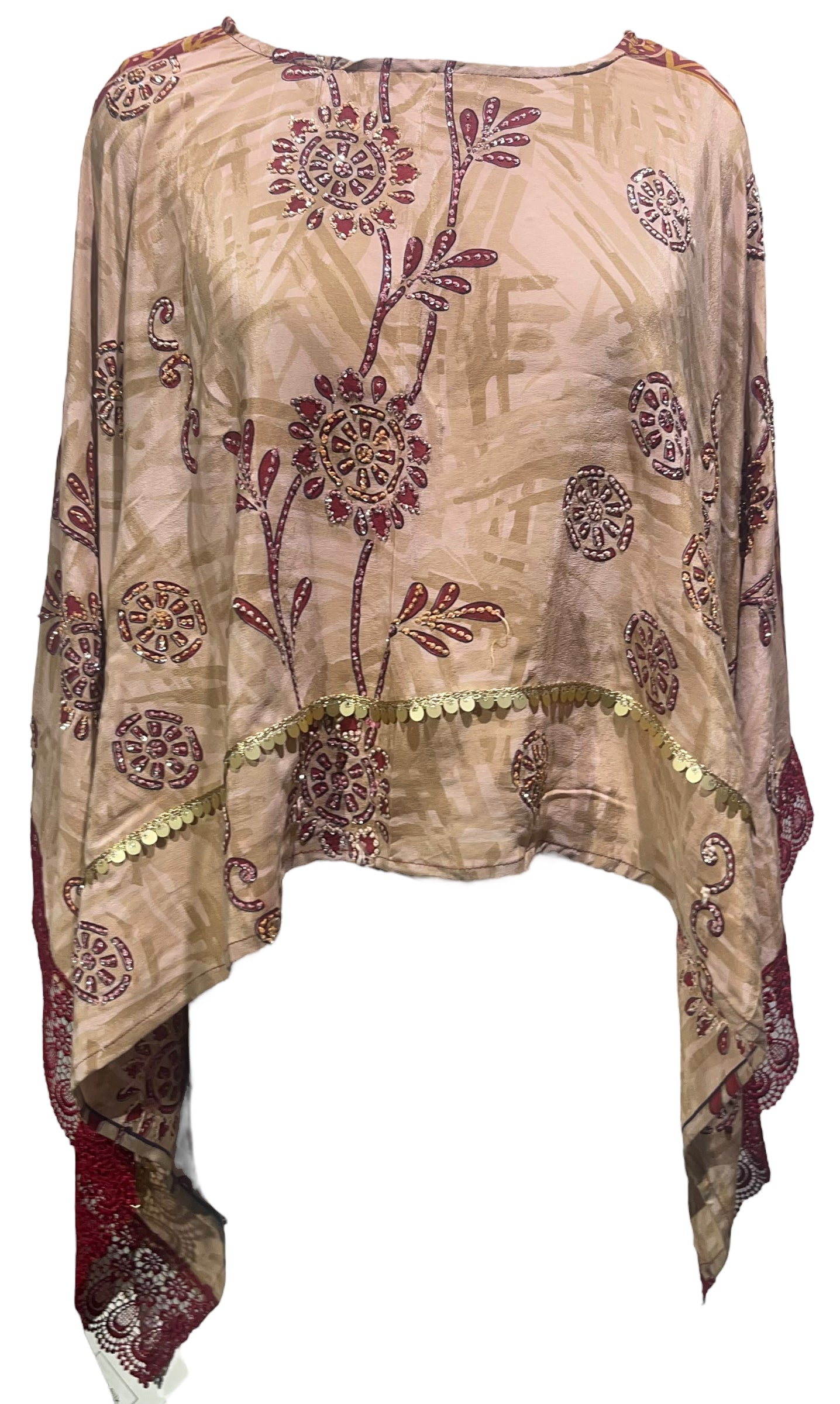 PRC5071  Avatar Pure Silk Capelet Poncho