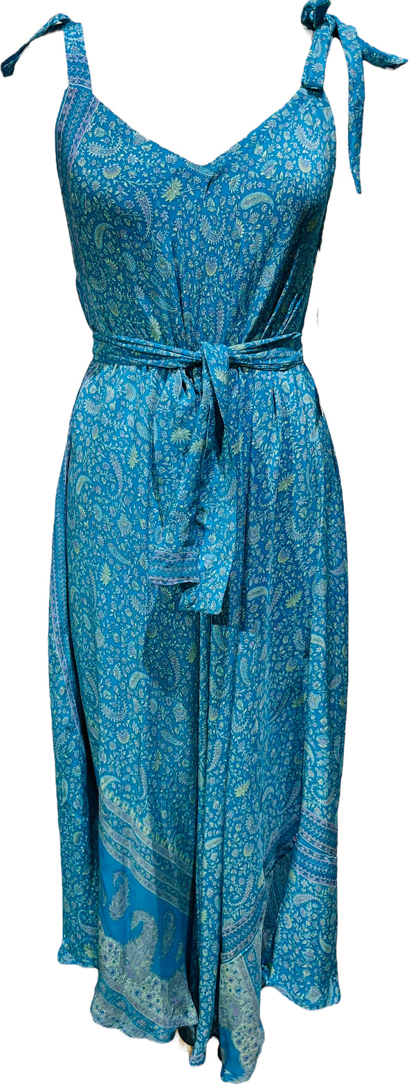 PRC3306 Avatar Pure Silk Maxi Dress with Belt