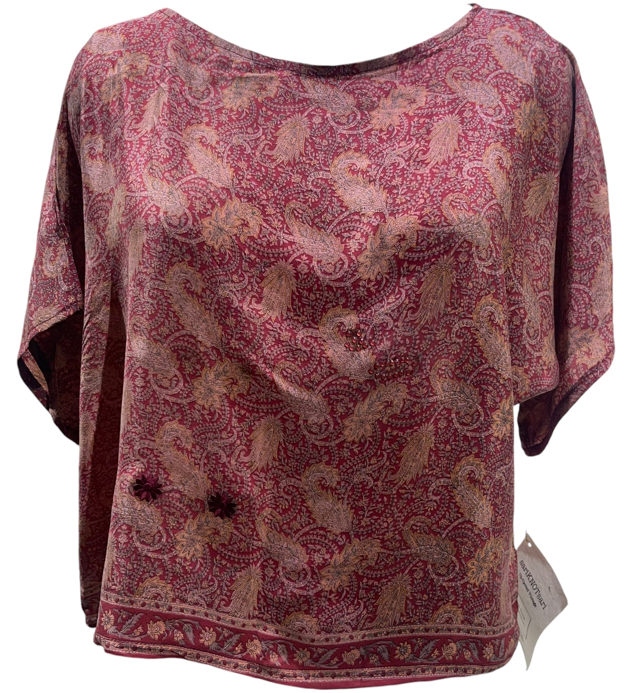 PRC4761 Avatar Pure Silk Boxy Top