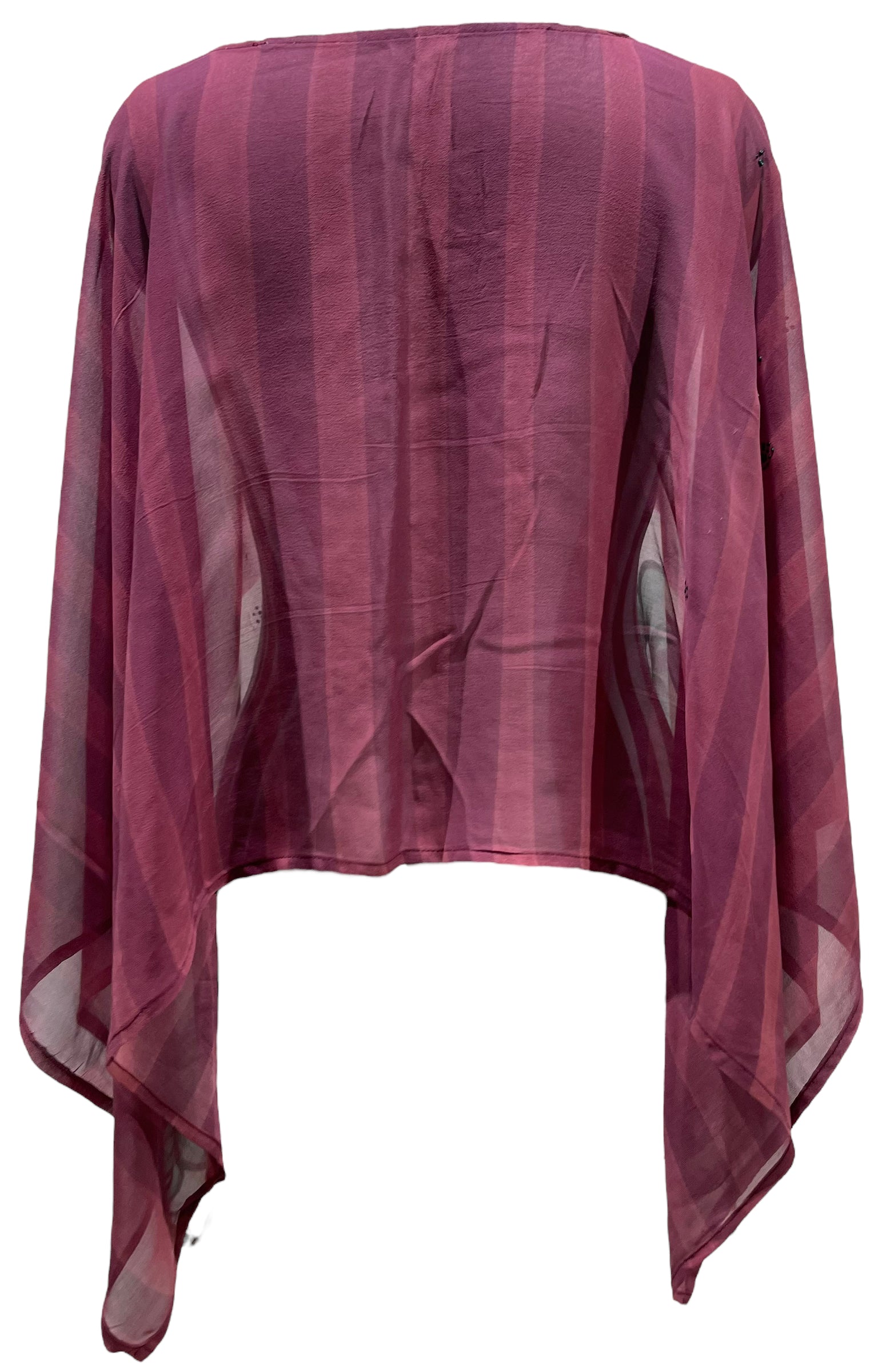 PRG4746 Sheer Avatar Pure Silk Capelet Poncho