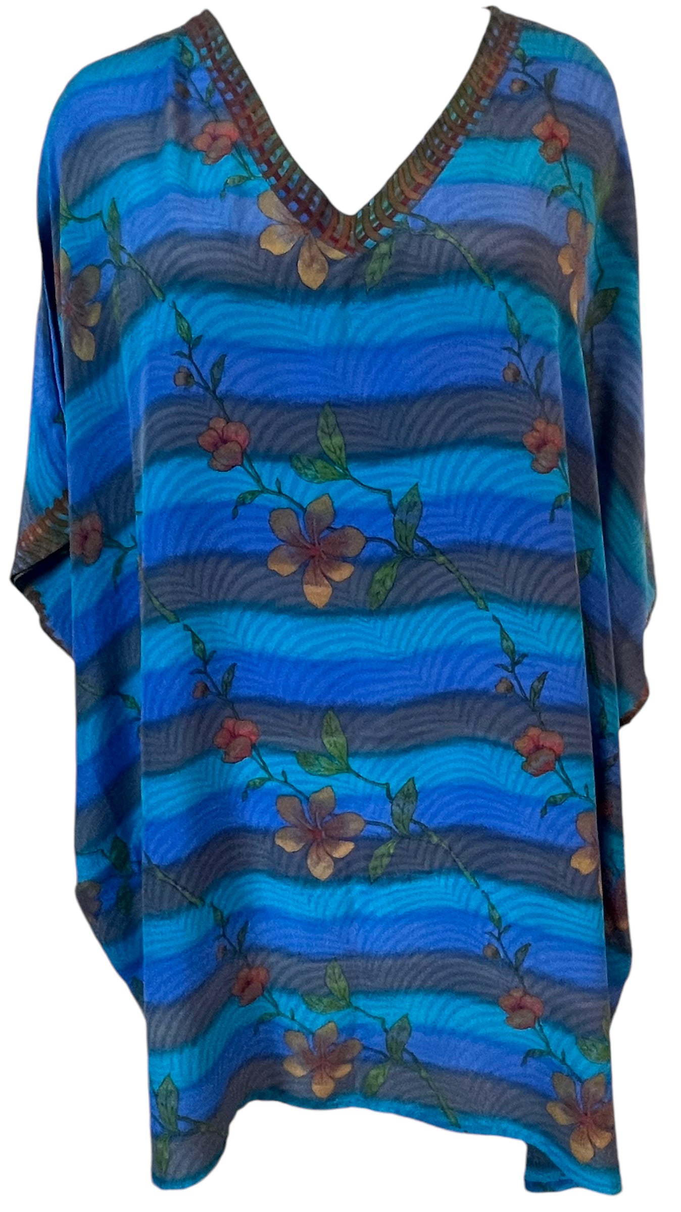 PRC5920 Avatar Pure Silk Short Kaftan Tunic