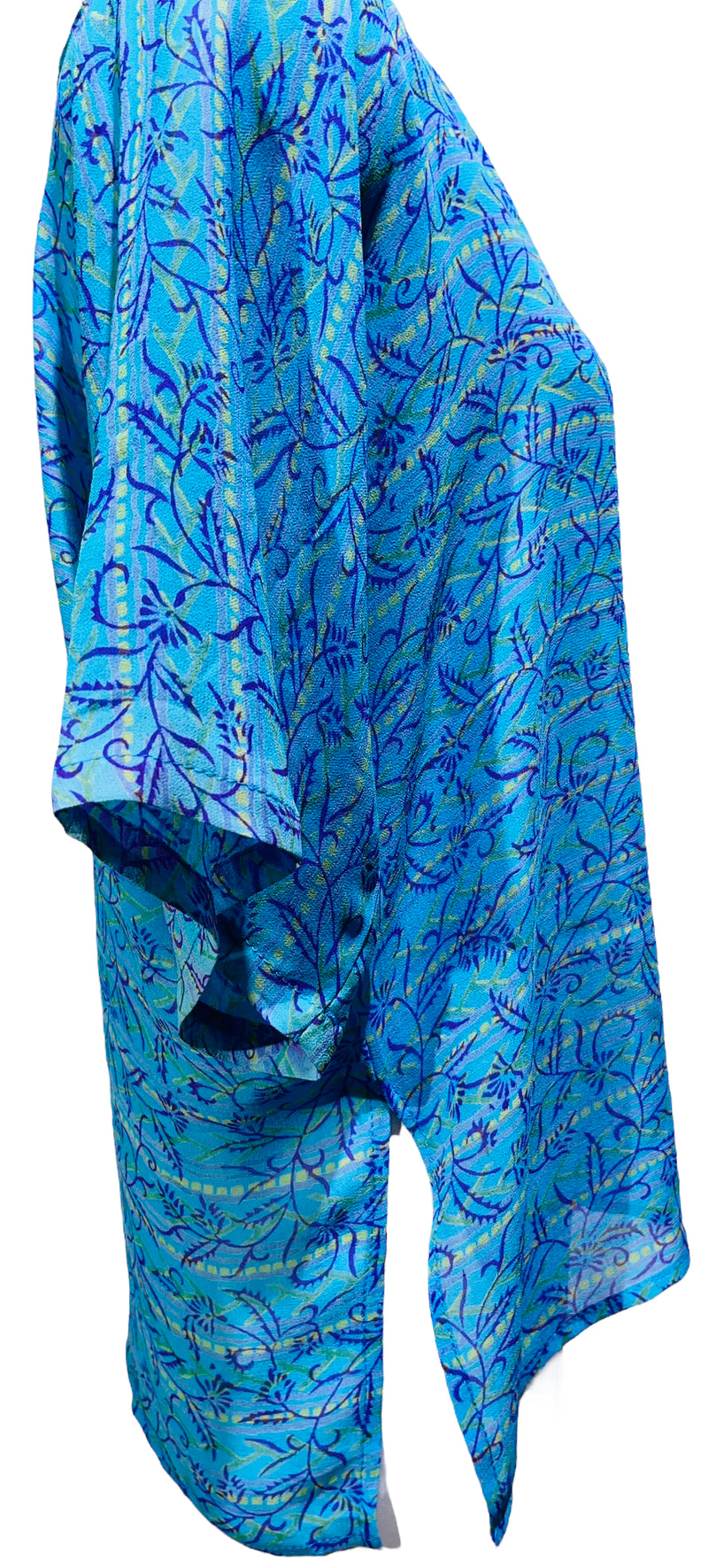 PRG4004 Sheer Avatar Pure Silk Side Slit Top