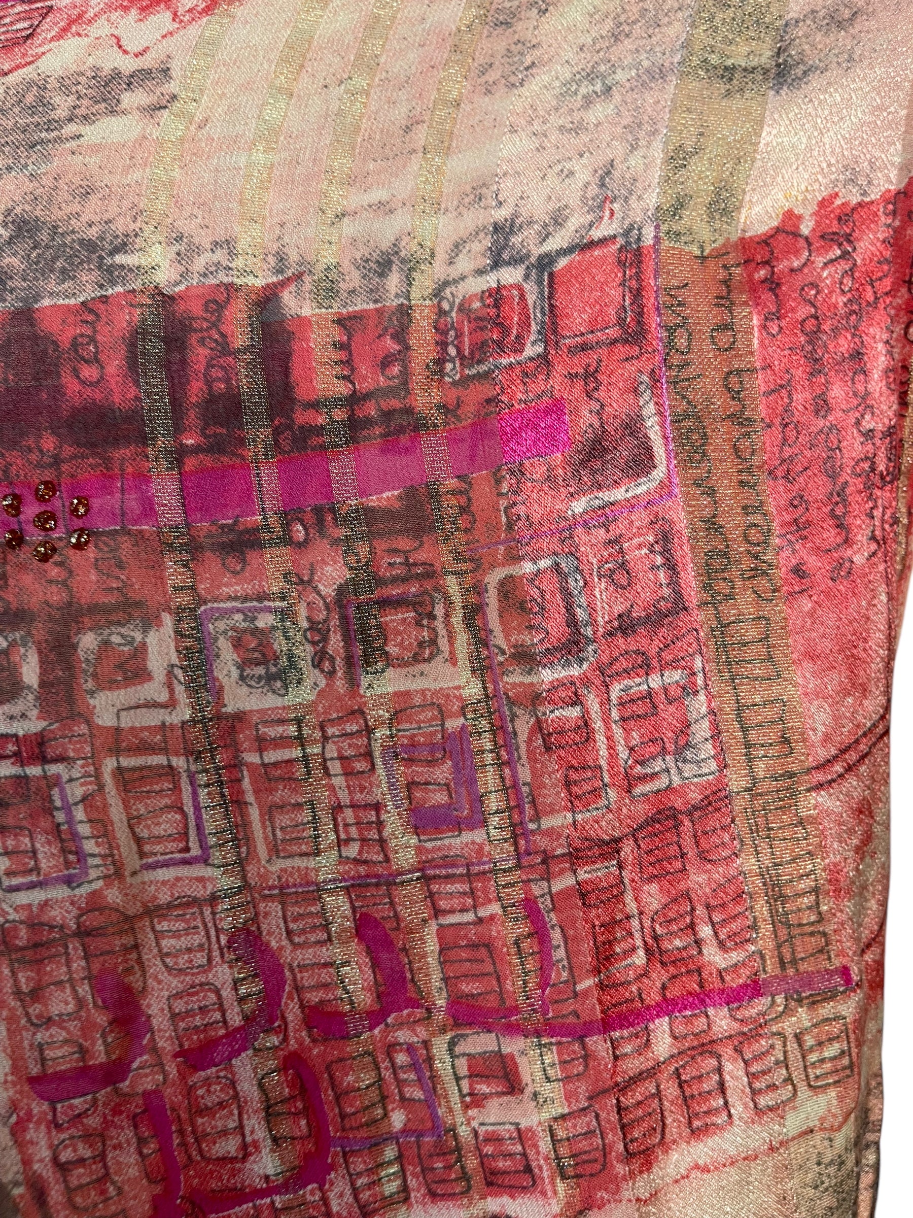 PRG6354 Sheer Avatar Pure Silk Maxi Kaftan