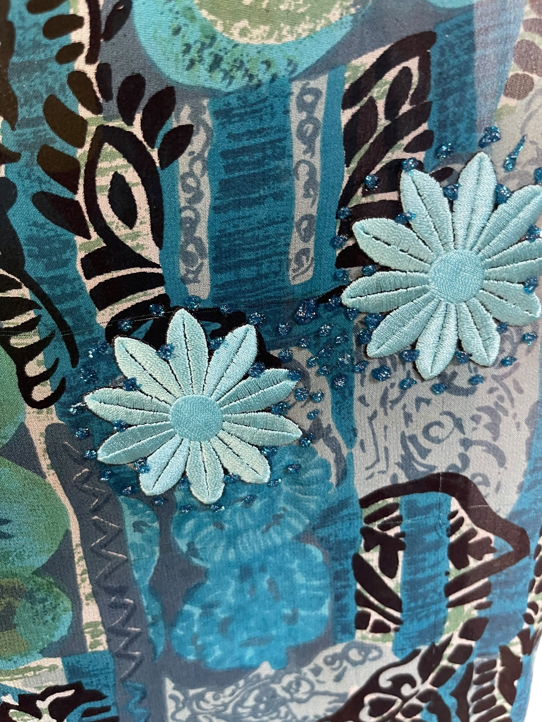 PRG6781 Sheer Wabi Sabi Pure Silk Maxi Kaftan