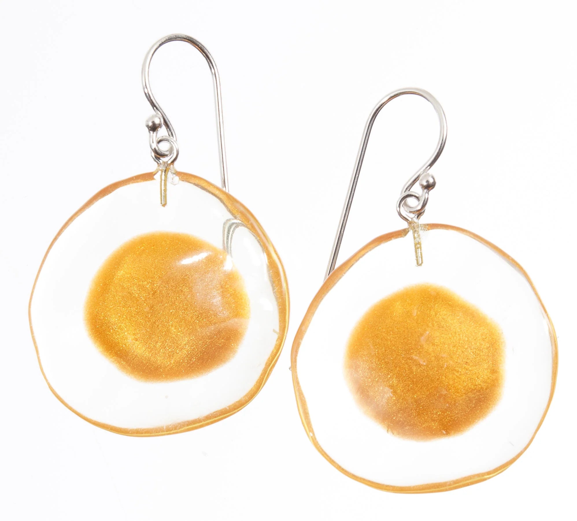 Large Winter Yellow Flora Earrings