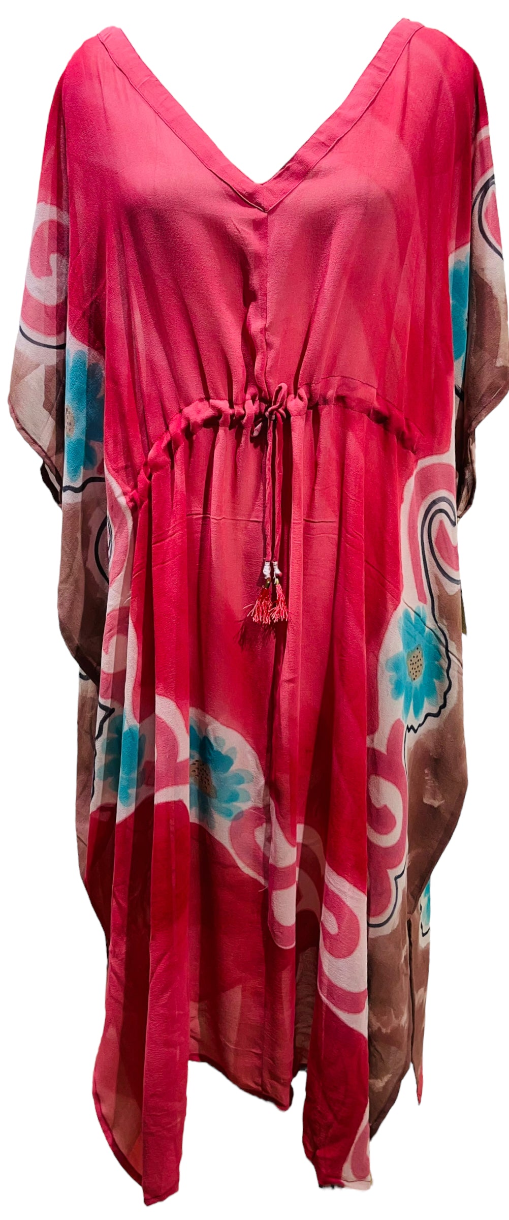 PRG5670 Sheer Avatar Pure Silk Maxi Kaftan