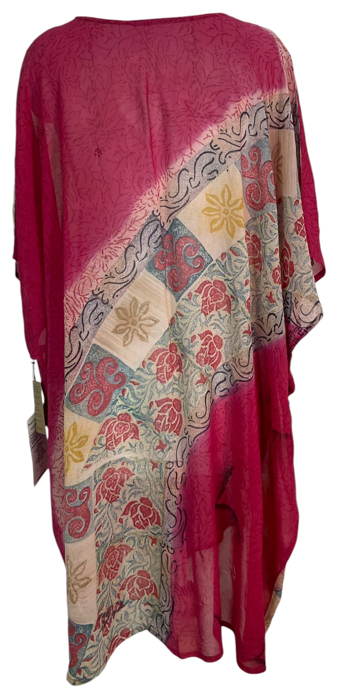 PRG5984 Sheer Avatar Pure Silk Midi Length Kaftan