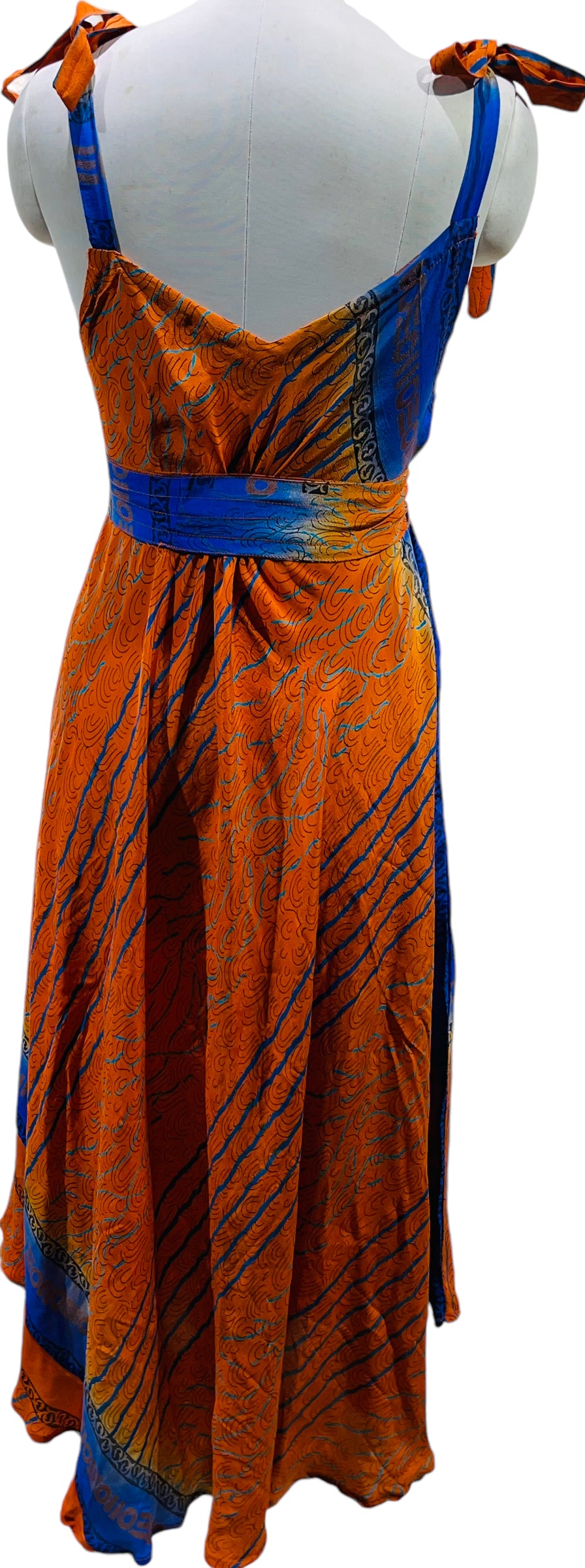 PRC5450 Wabi Sabi Pure Silk Maxi Dress with Belt