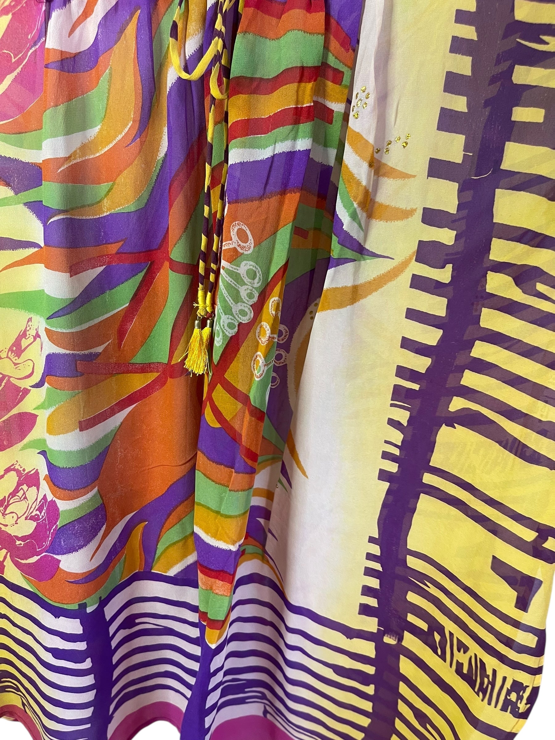 PRG6795 Sheer Wabi Sabi Pure Silk Maxi Kaftan