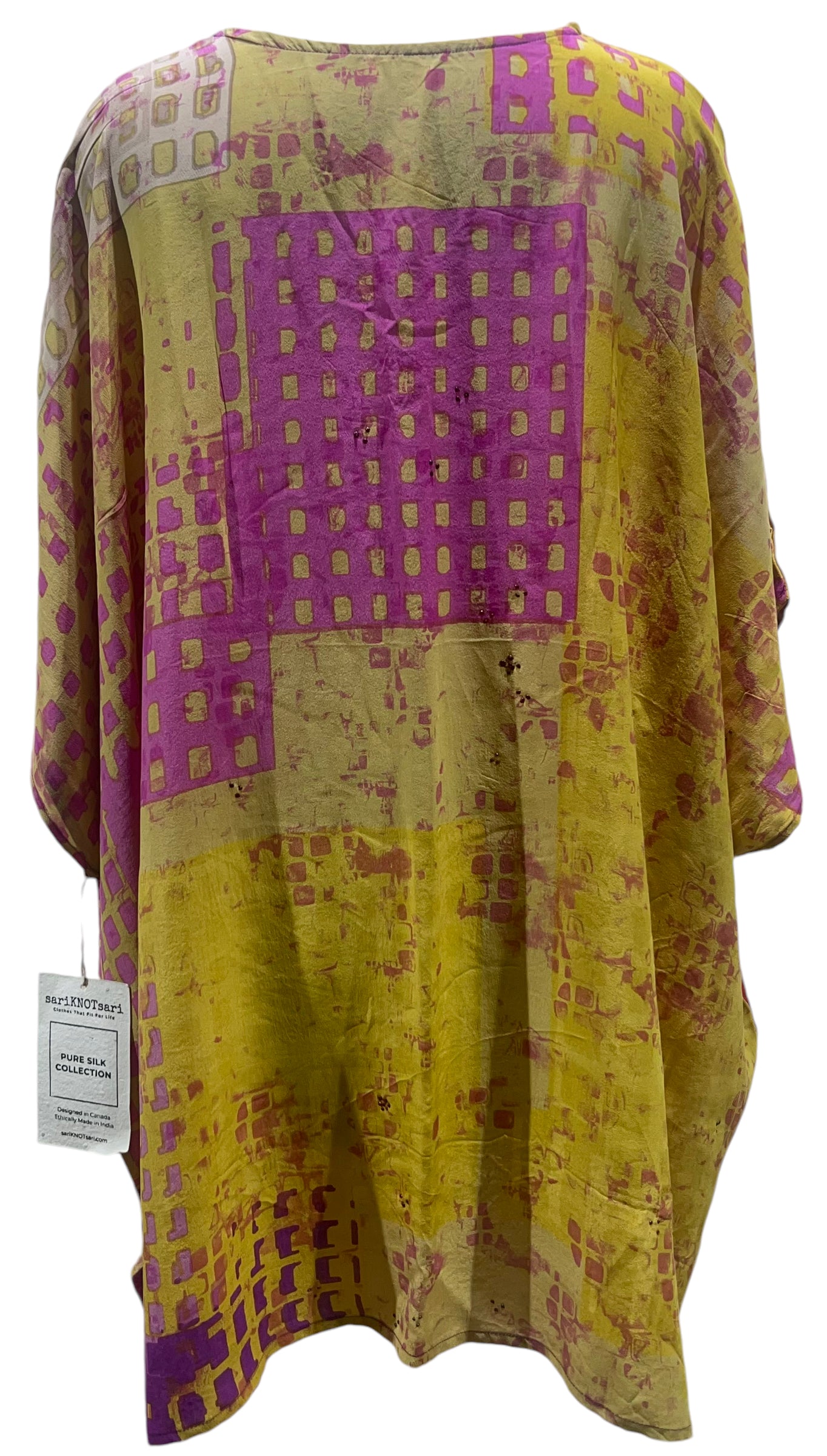 PRC5425 Avatar Pure Silk Short Kaftan Tunic