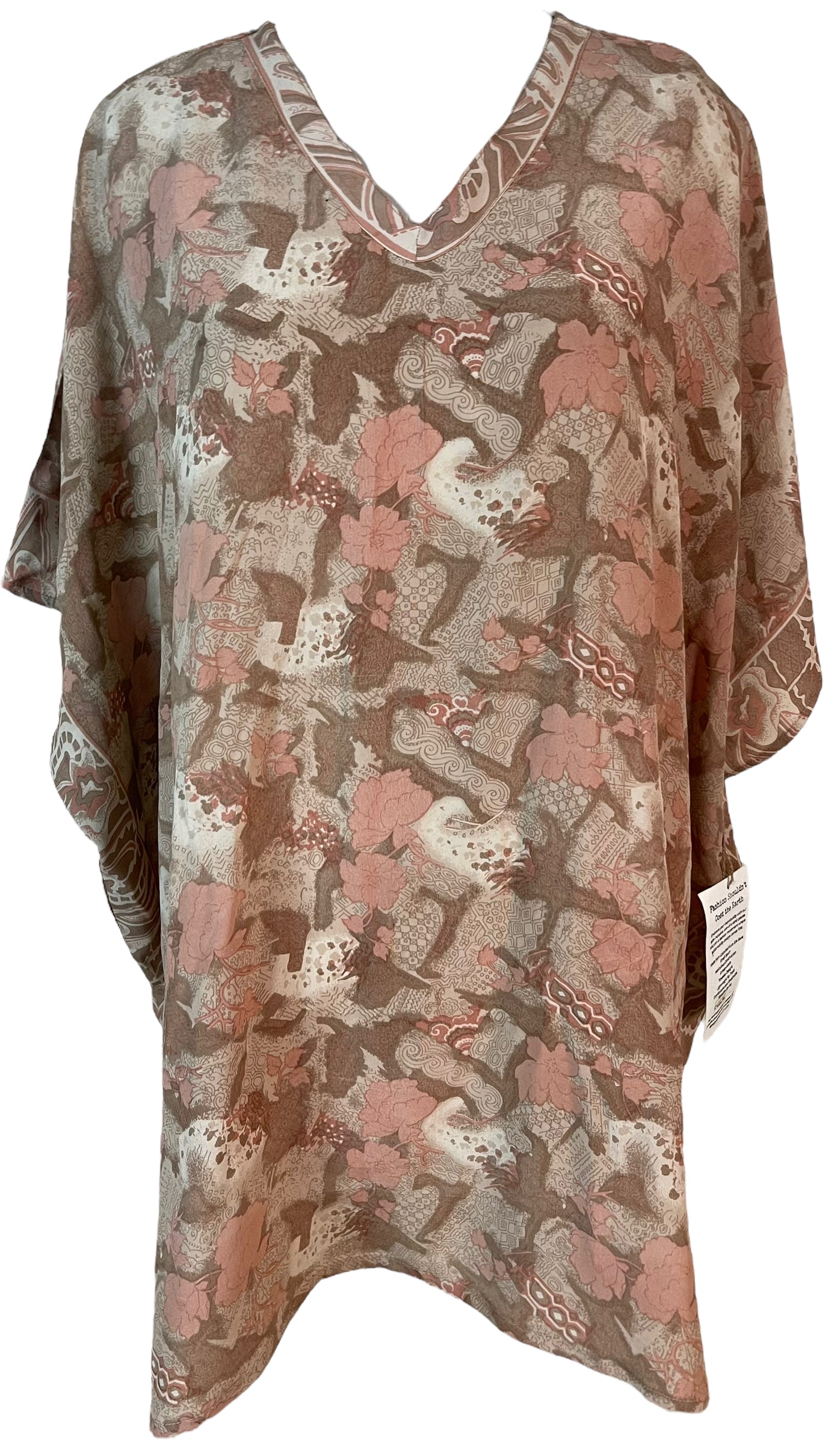 PRC5636 Avatar Pure Silk Short Kaftan Tunic