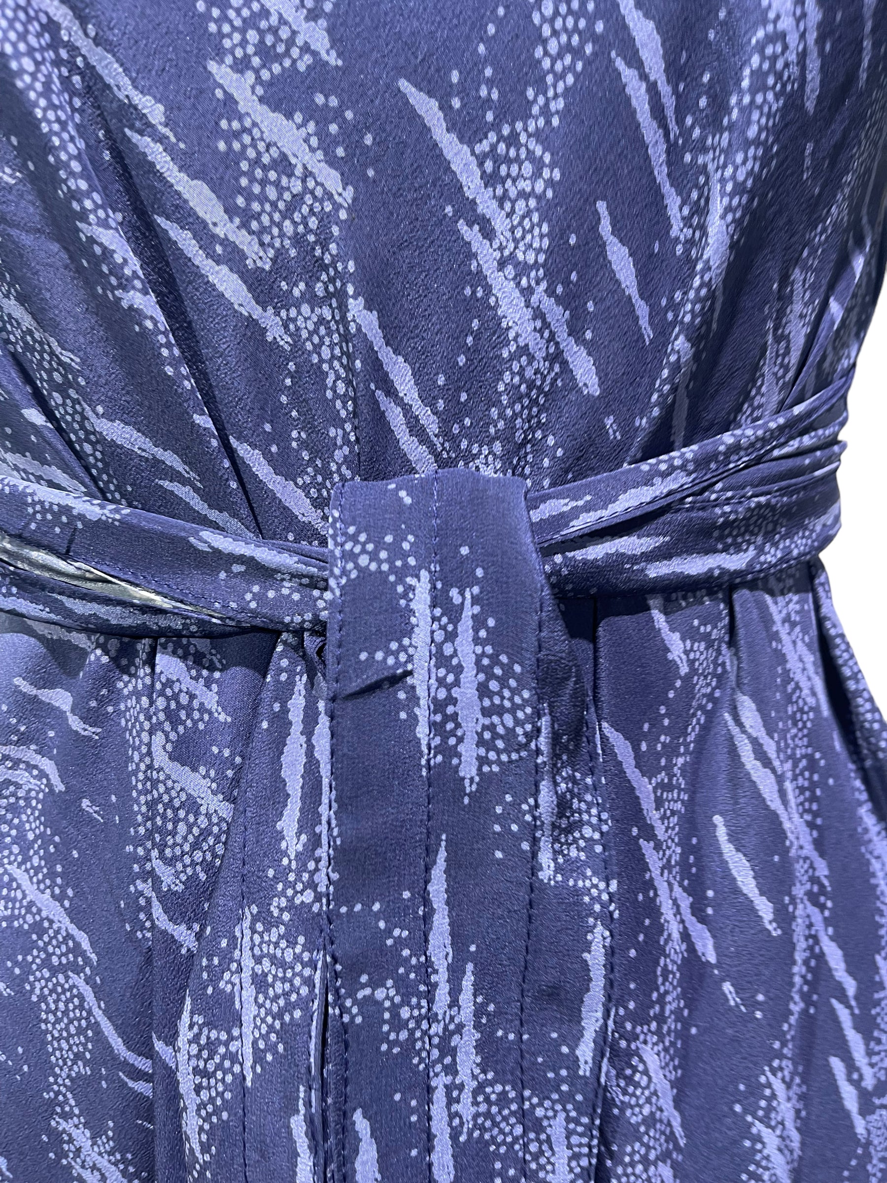 PRC4361 Wabi Sabi Pure Silk Maxi Dress with Belt