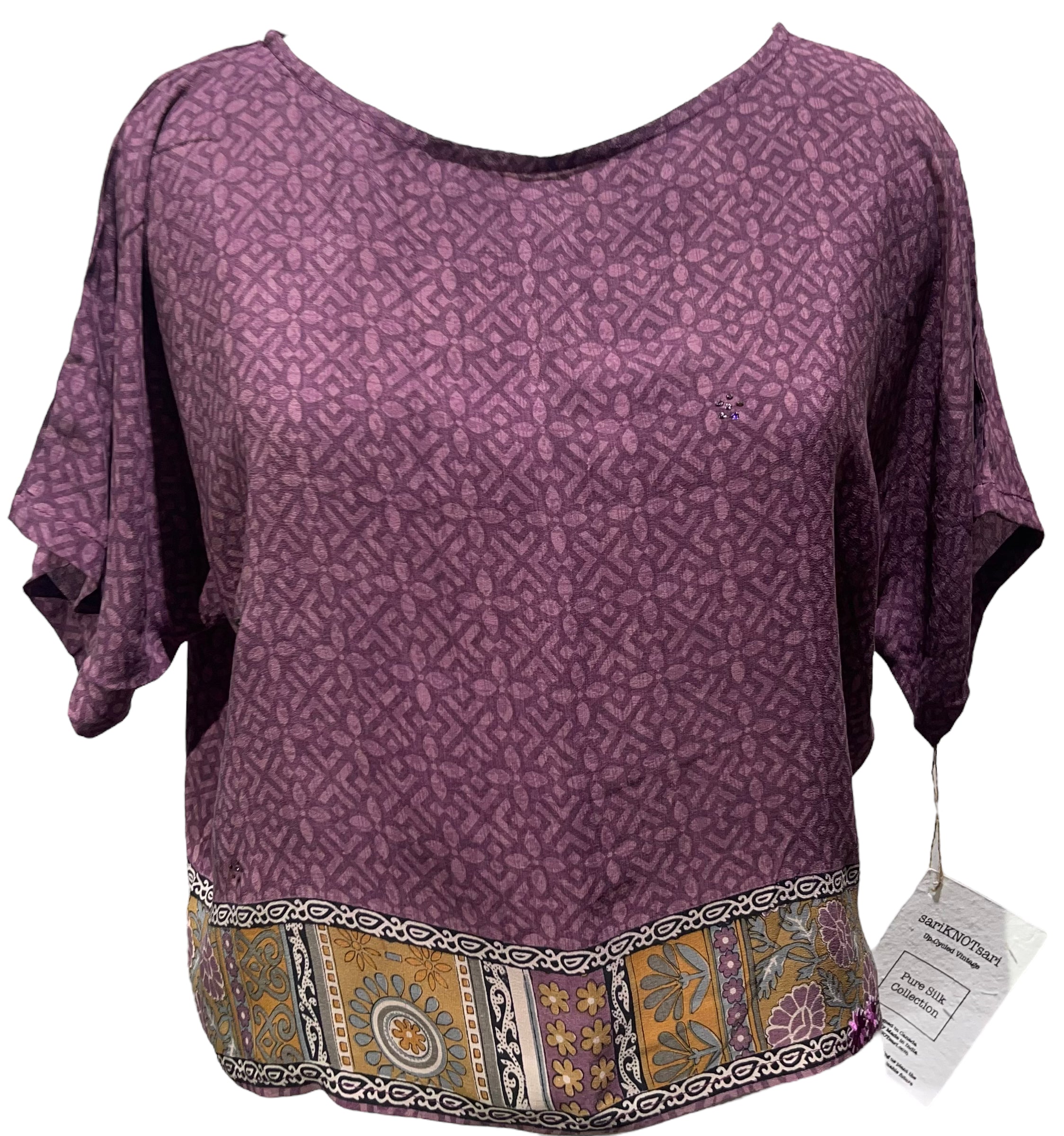 PRC4213 Avatar Pure Silk Boxy Top