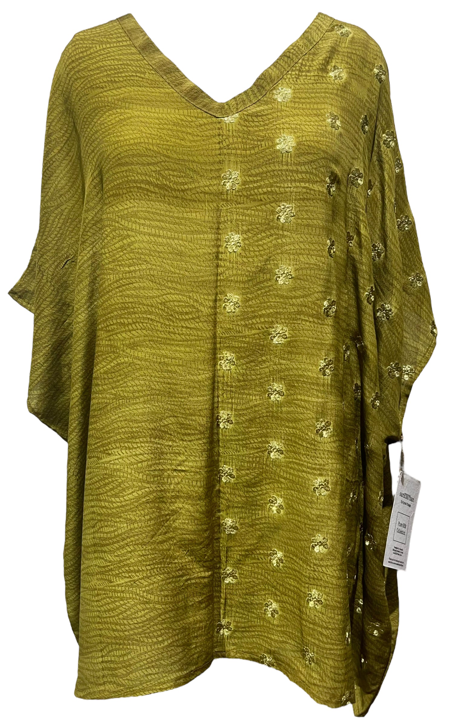 PRC4846 Avatar Pure Silk Short Kaftan Tunic