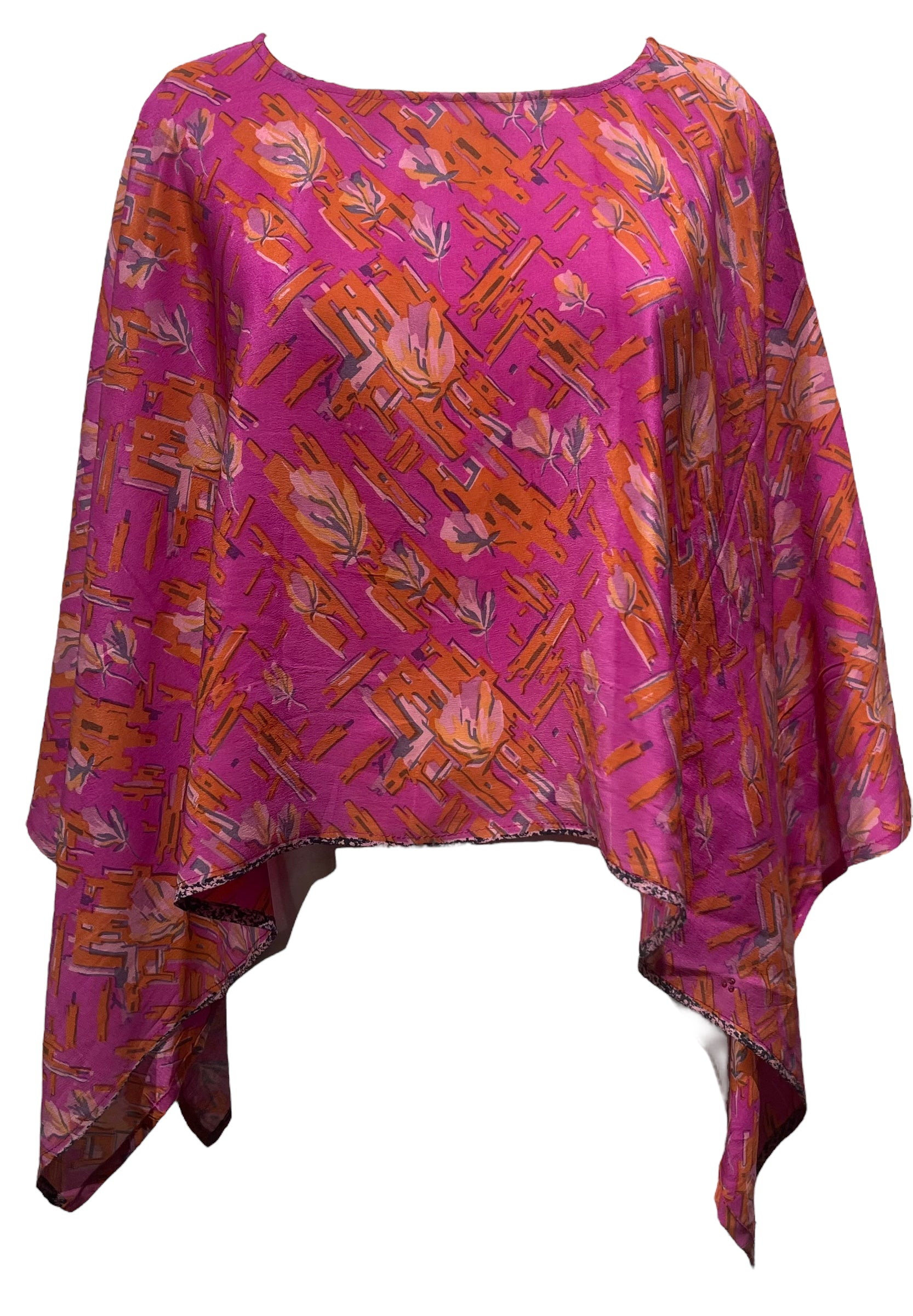 PRC4681 Avatar Pure Silk Capelet Poncho