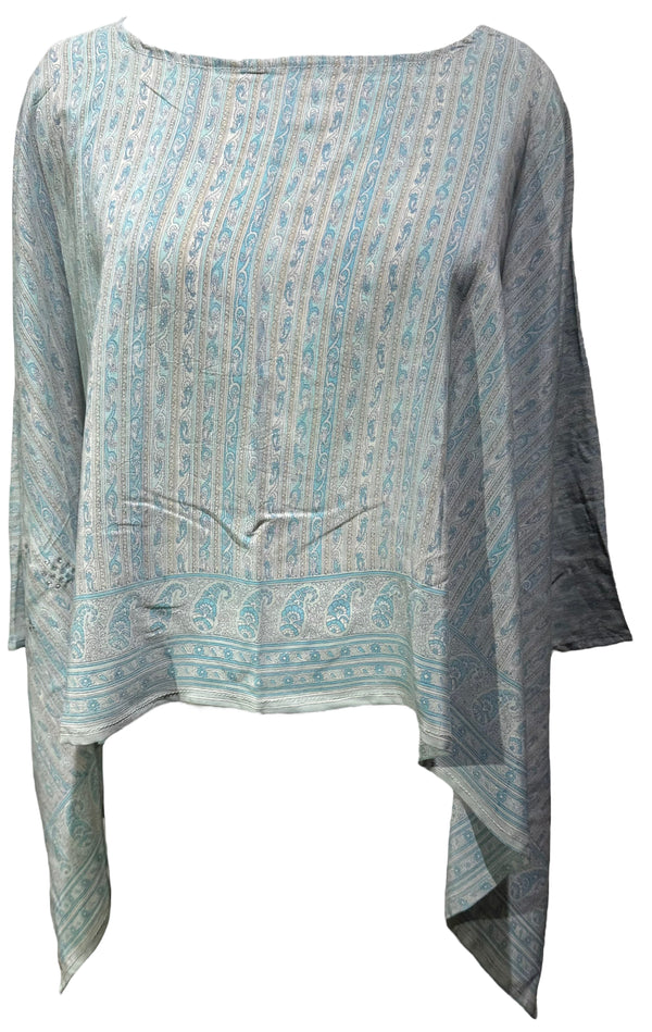 PRC4143 Avatar Pure Silk Capelet Poncho