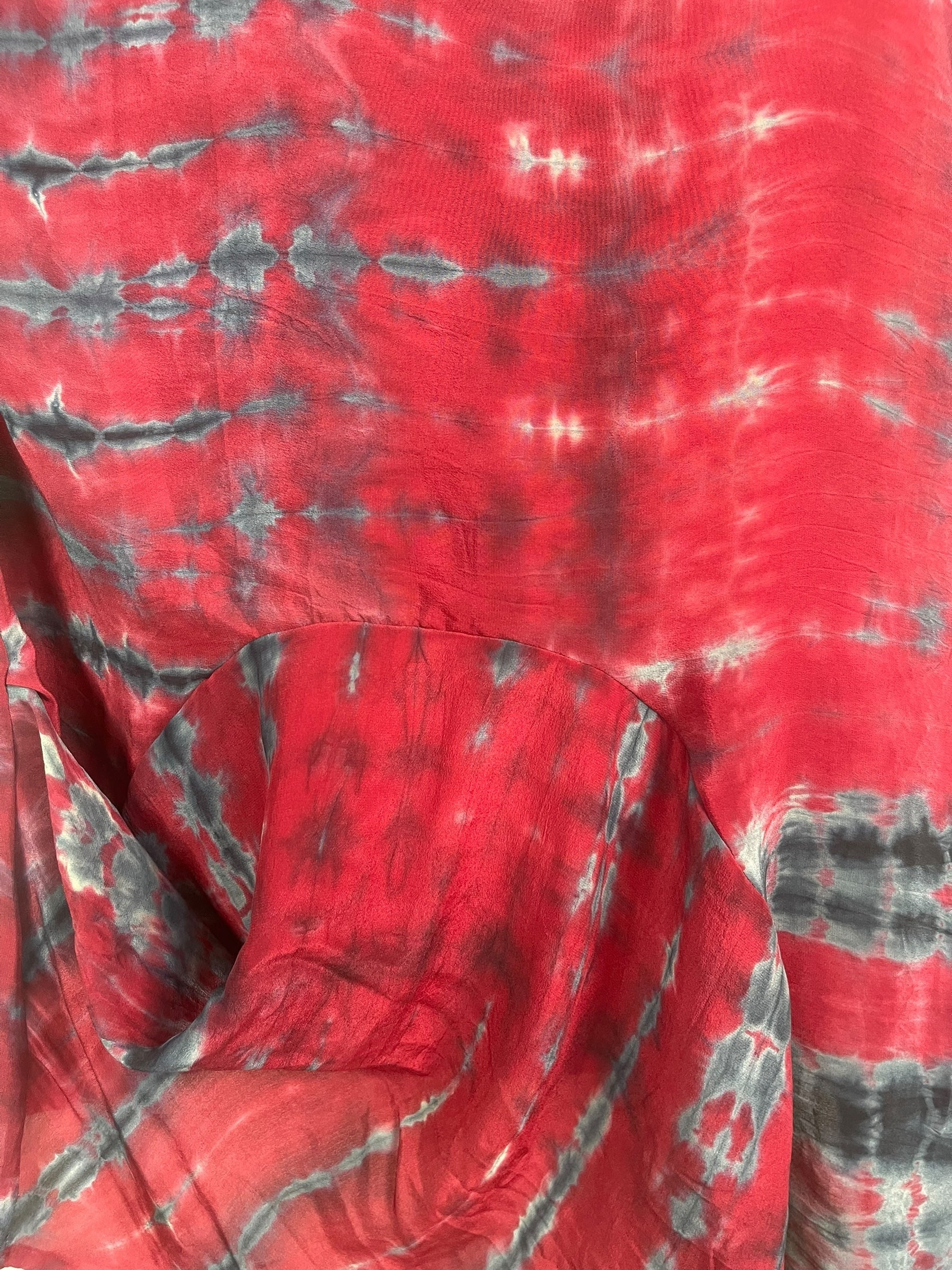 PRC7938 Avatar Pure Silk Self Pocket Tunic Dress