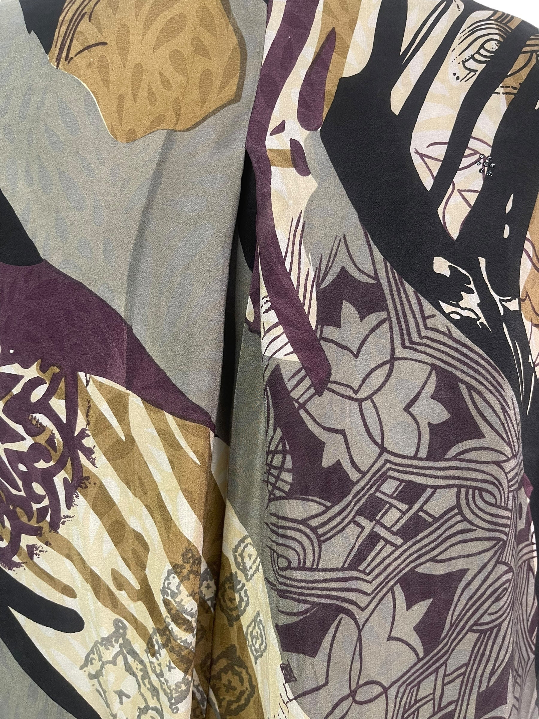 PRC7940 Avatar Pure Silk Self Pocket Tunic Dress