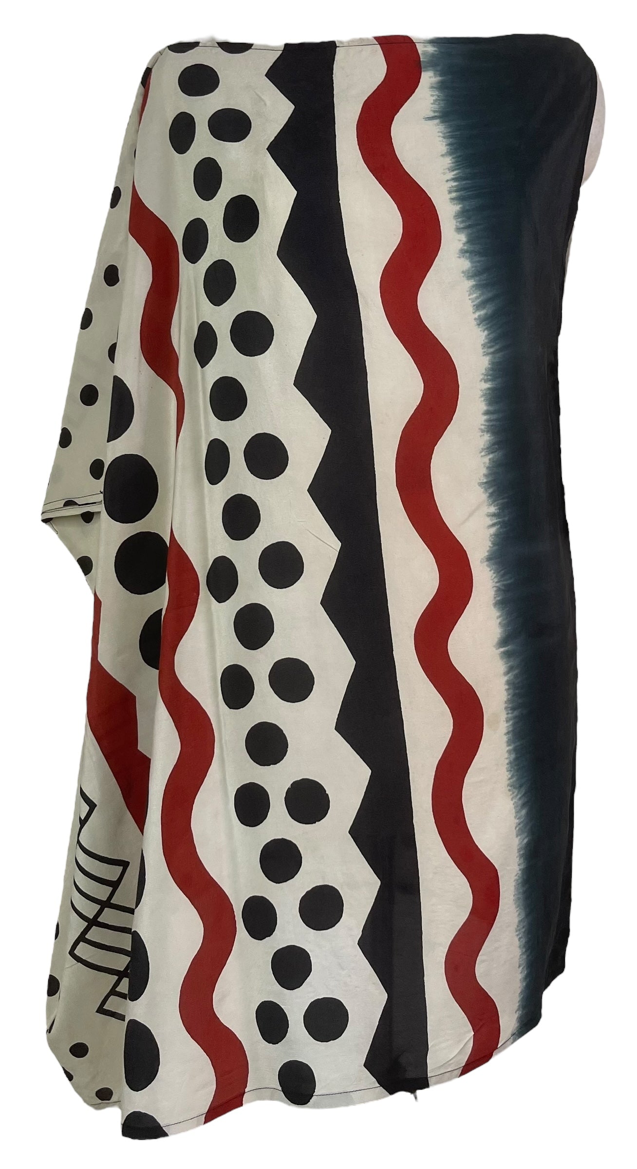PRC8230 Wabi Sabi Pure Silk One Shoulder Dress