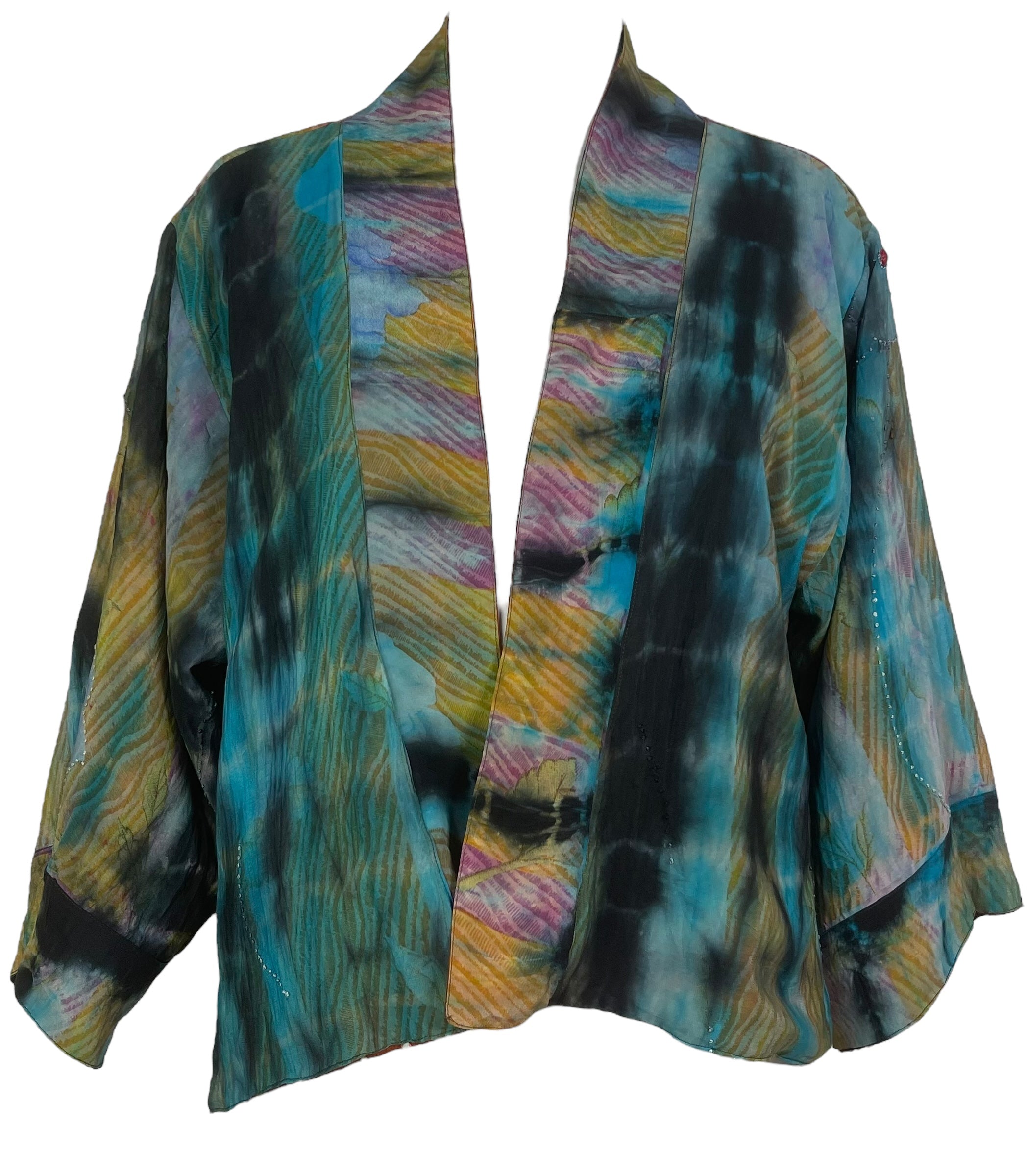 PRC8371 Avatar Reversible Pure Silk Jiva Jacket with Slits