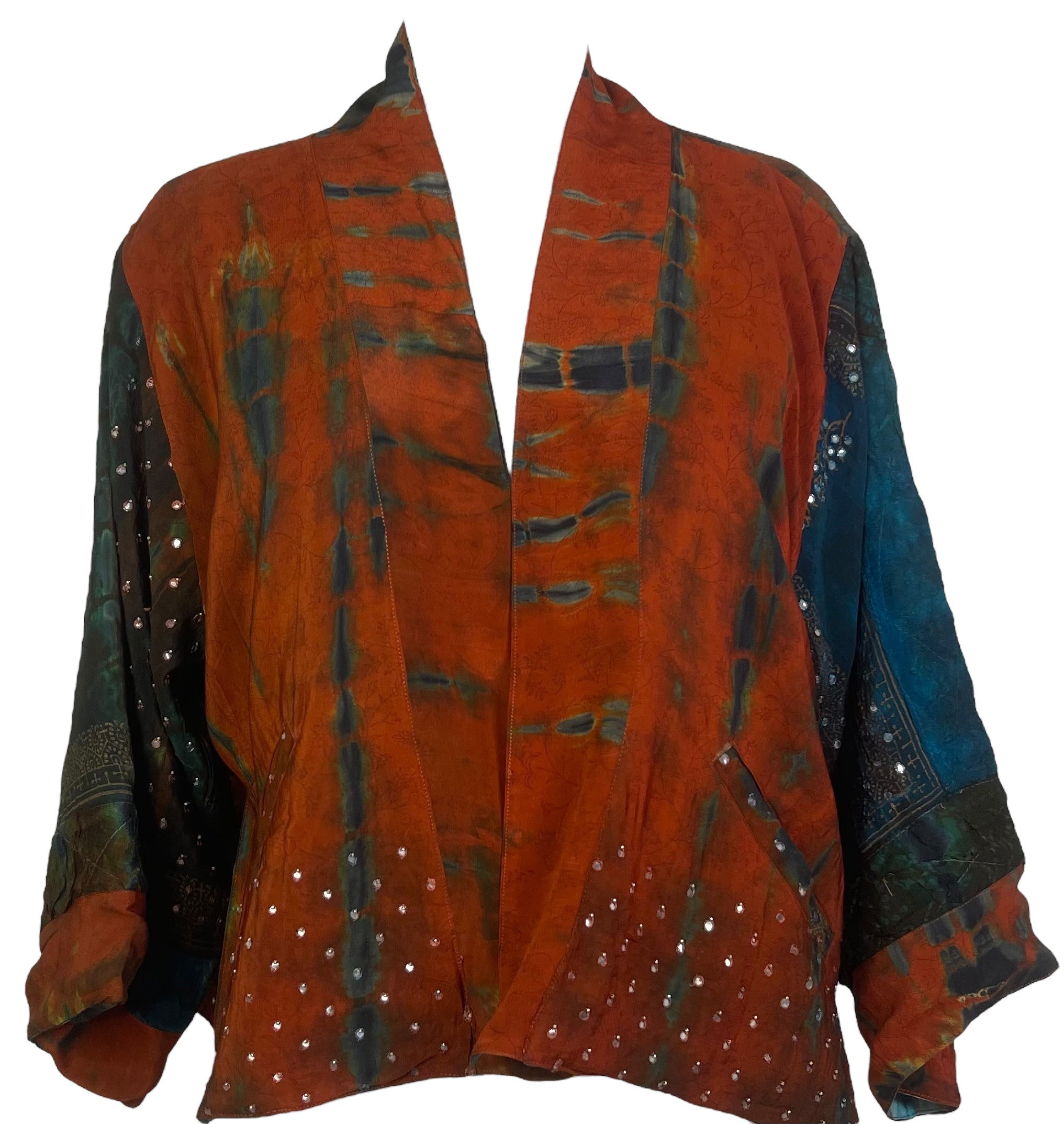 PRC8371 Avatar Reversible Pure Silk Jiva Jacket with Slits
