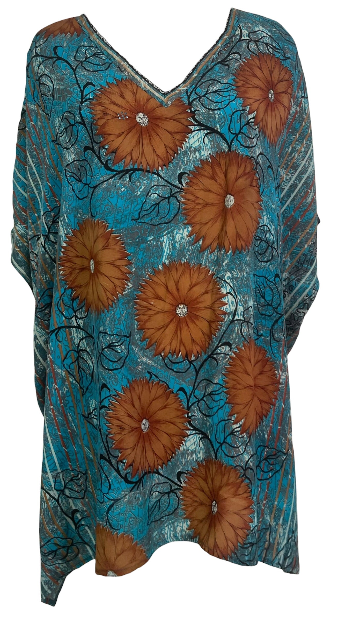 Releases Sunday at 8pm EST  PRC8737 Avatar Pure Silk Short Kaftan Tunic with Slits