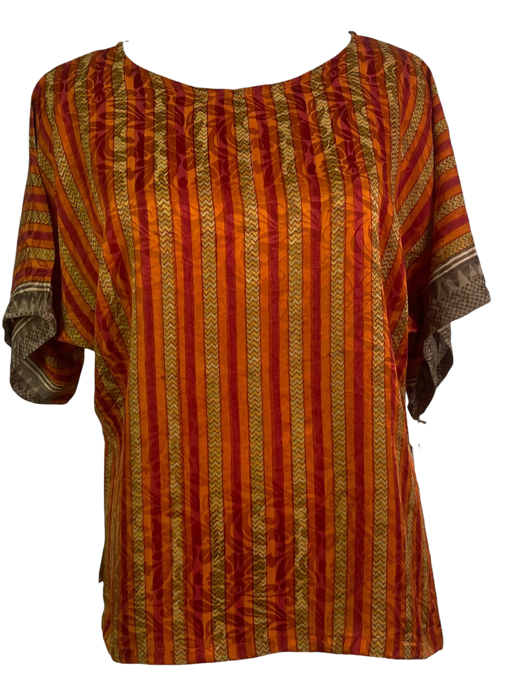 PRC8964 Avatar Pure Silk Side Slit Top