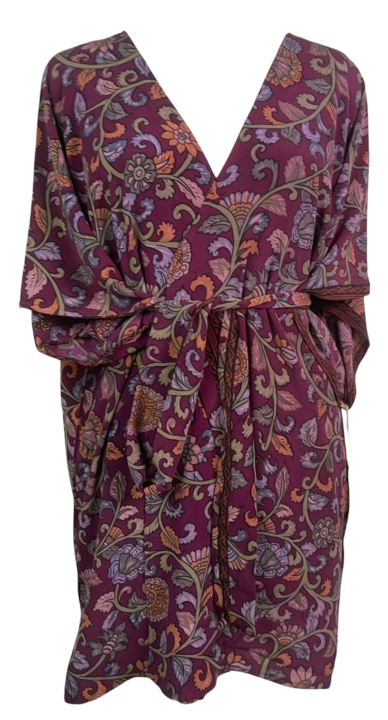 Releases Sunday at 8pm EST PRC9003 Avatar Pure Silk Kimono-Sleeved Jacket with Belt