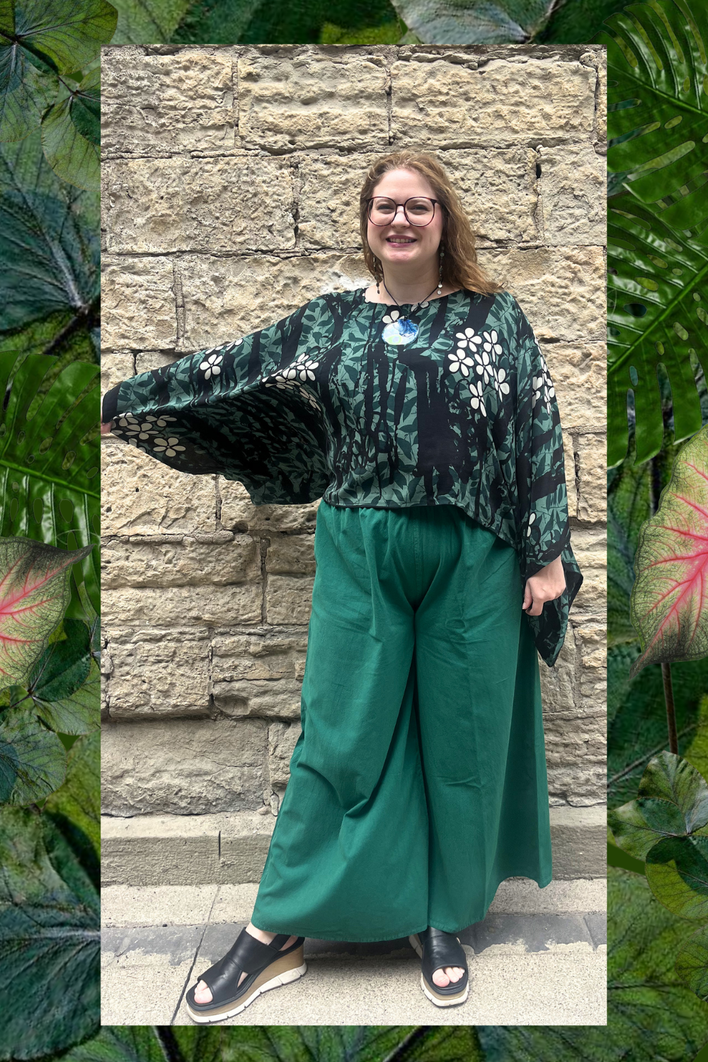 PRC9004 Wabi Sabi Pure Silk Kimono-Sleeved Top