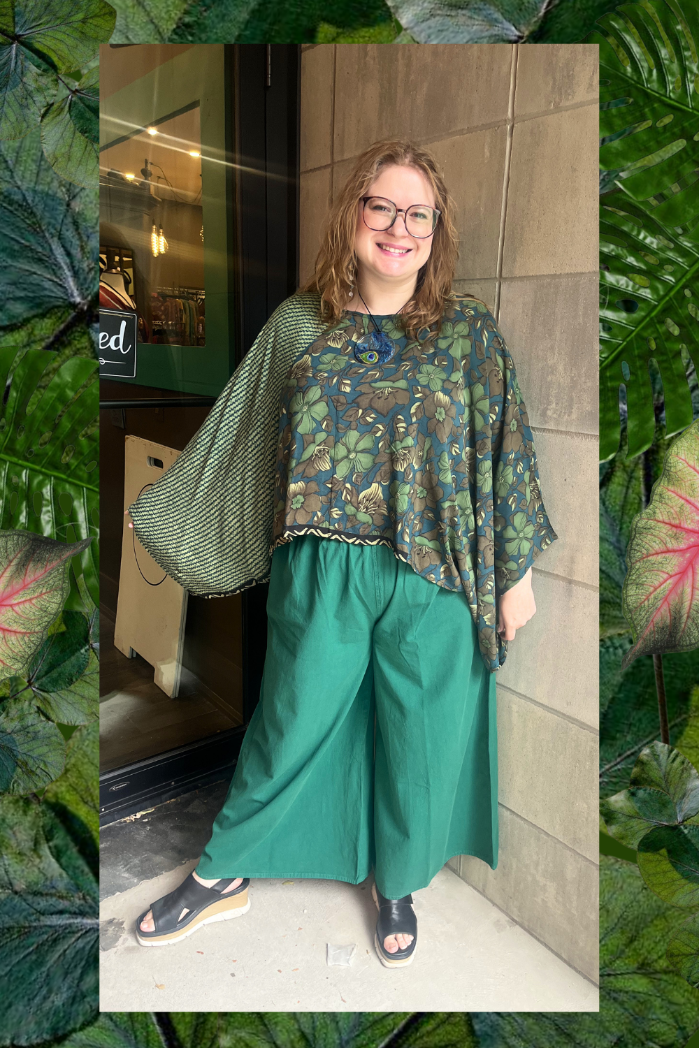 PRC9008 Avatar Pure Silk Kimono-Sleeved Top