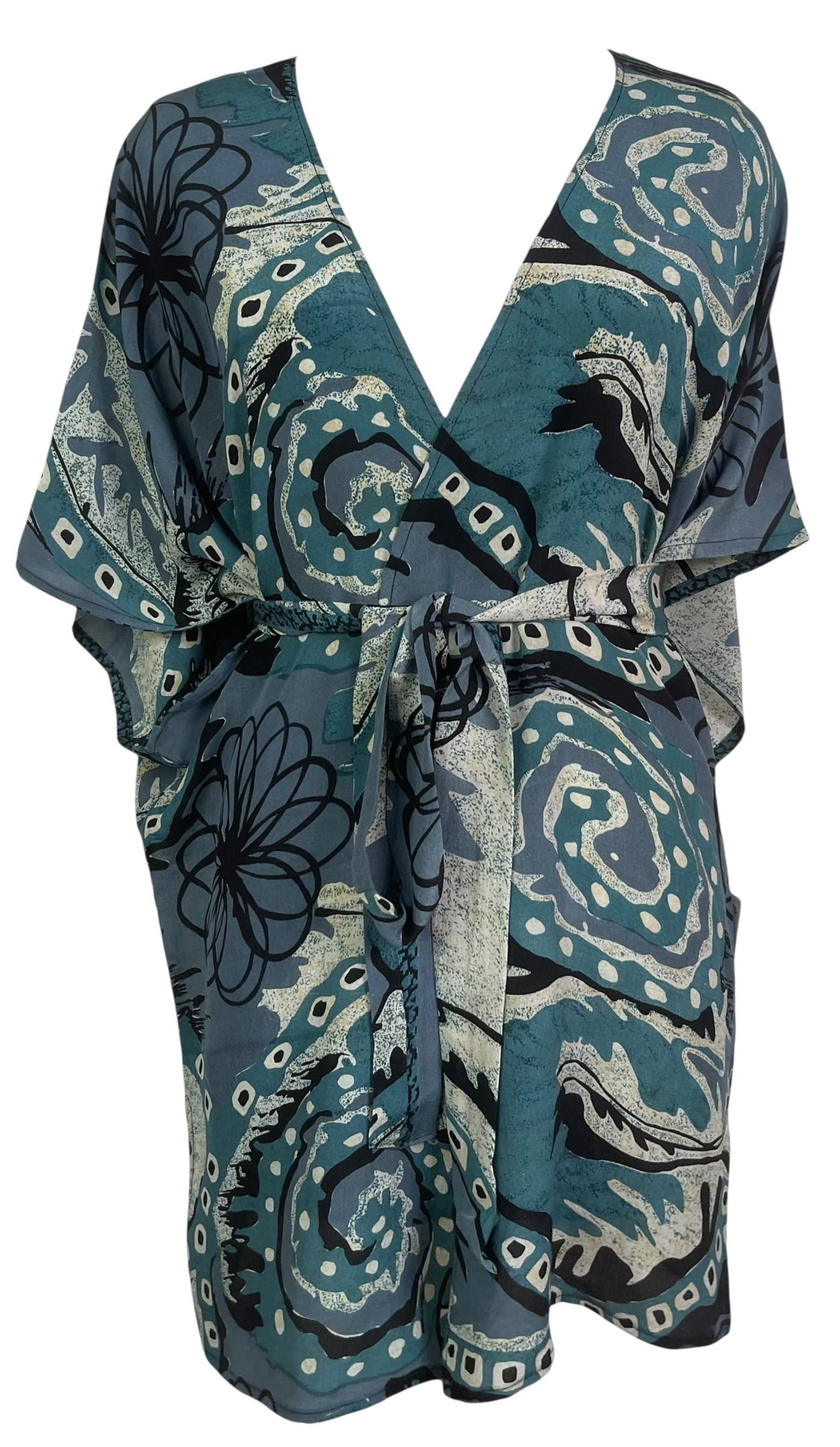 Releases Sunday at 8pm EST PRC9010 Avatar Pure Silk Kimono-Sleeved Jacket with Belt