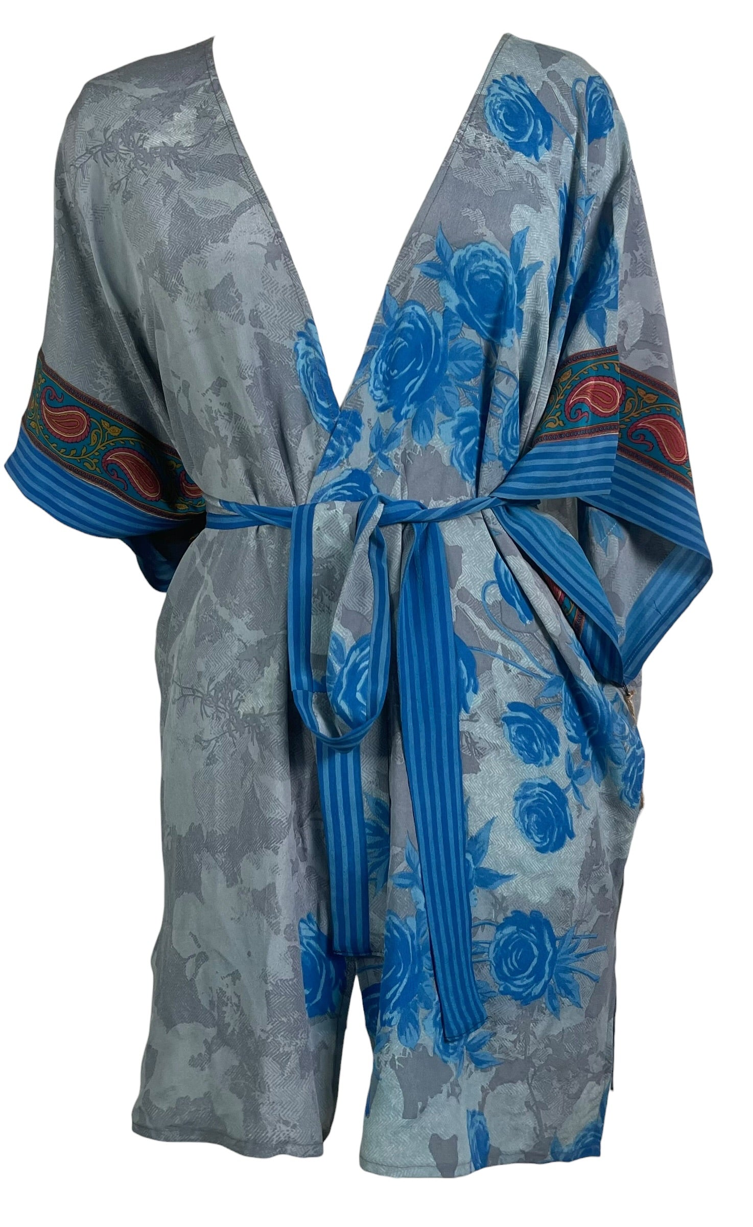 Releases Sunday at 8pm EST PRC9013 Avatar Pure Silk Kimono-Sleeved Jacket with Belt