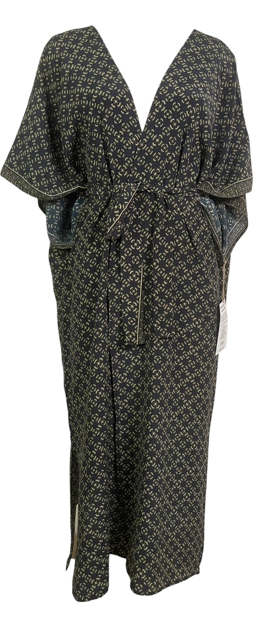 Releases Sunday at 8pm EST PRC9059  Avatar Long Pure Silk Kimono Sleeved Duster with Belt