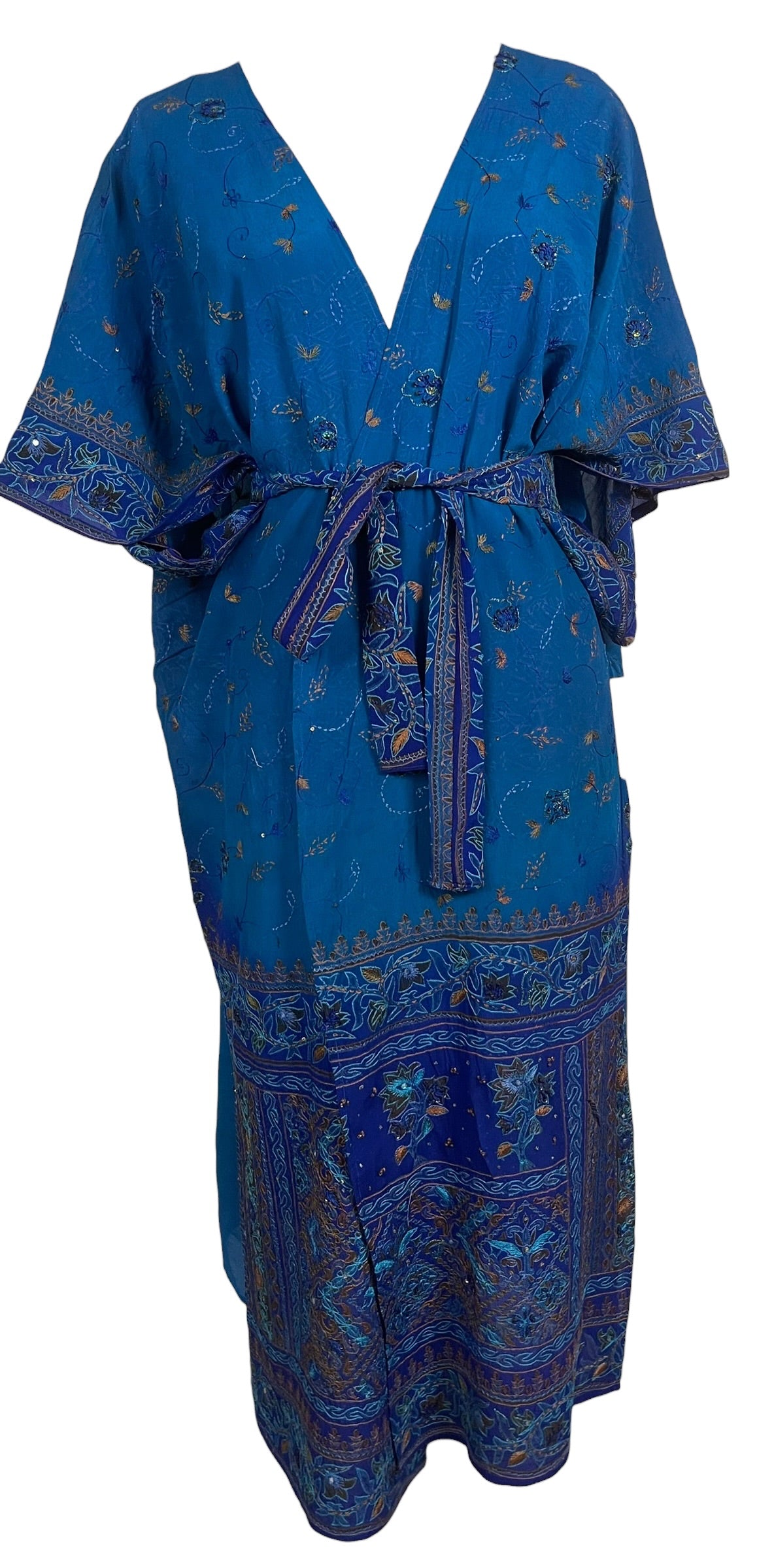 Releases Sunday at 8pm EST PRC9061 Wabi Sabi Pure Silk Kimono Sleeved Duster with Belt
