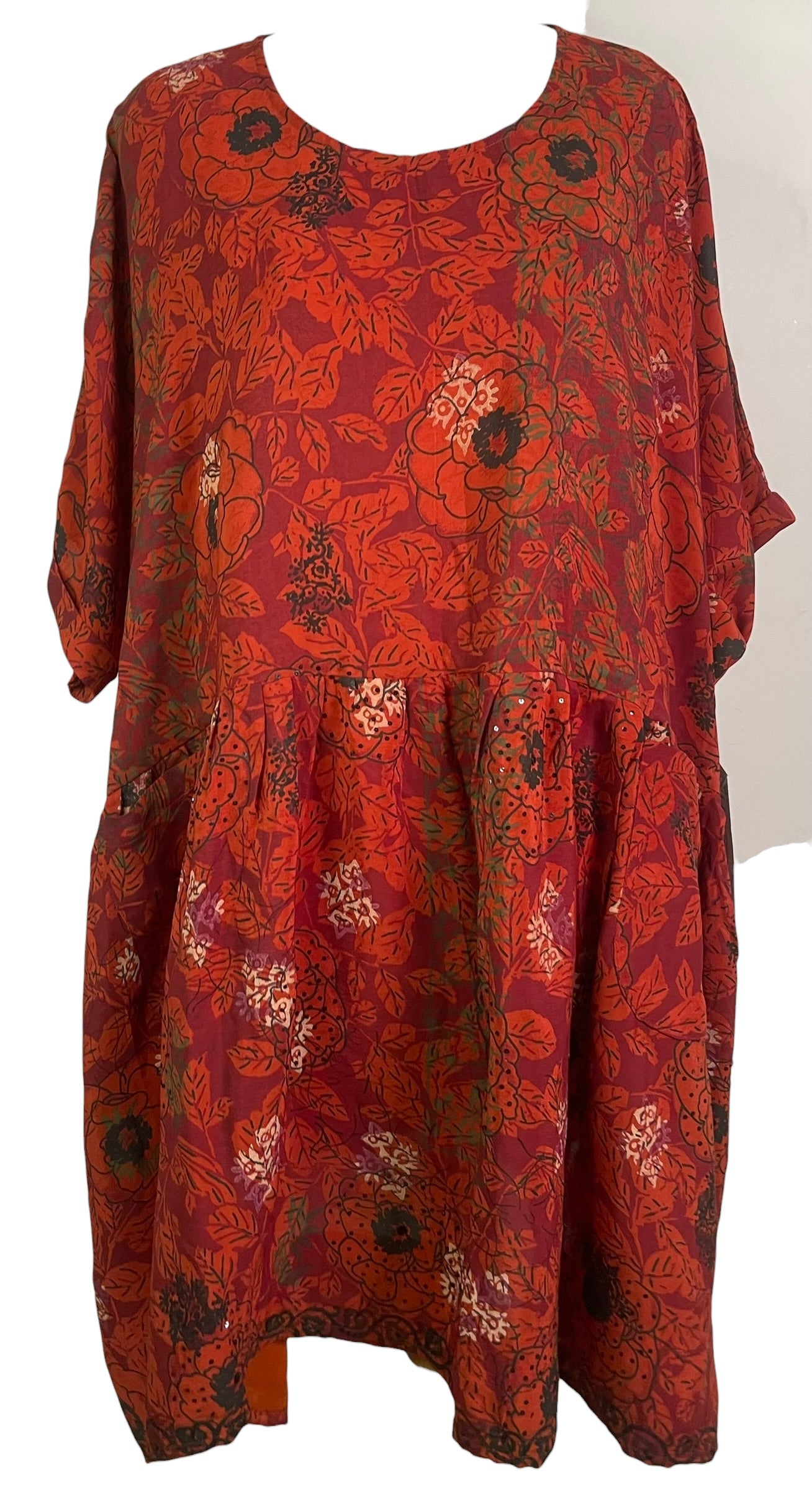 PRC9065 Avatar Pure Silk Boxy Babydoll Dress